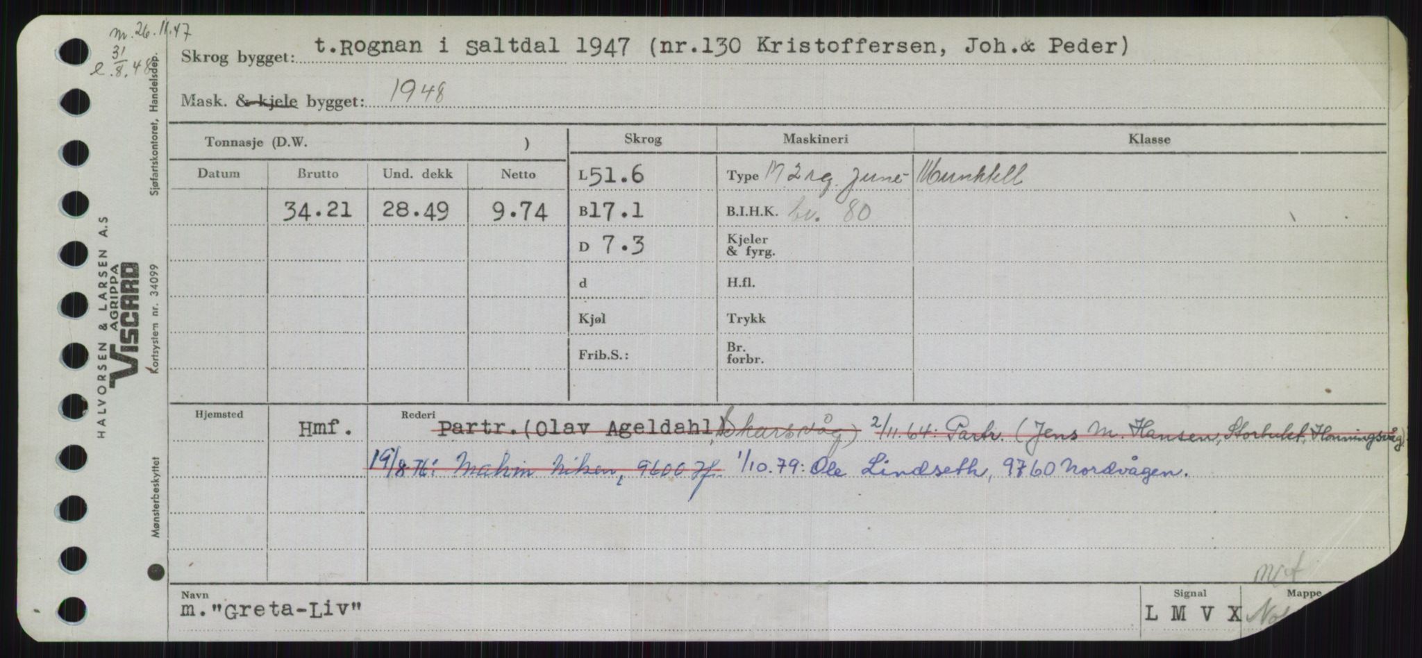 Sjøfartsdirektoratet med forløpere, Skipsmålingen, AV/RA-S-1627/H/Ha/L0002/0002: Fartøy, Eik-Hill / Fartøy, G-Hill, s. 247