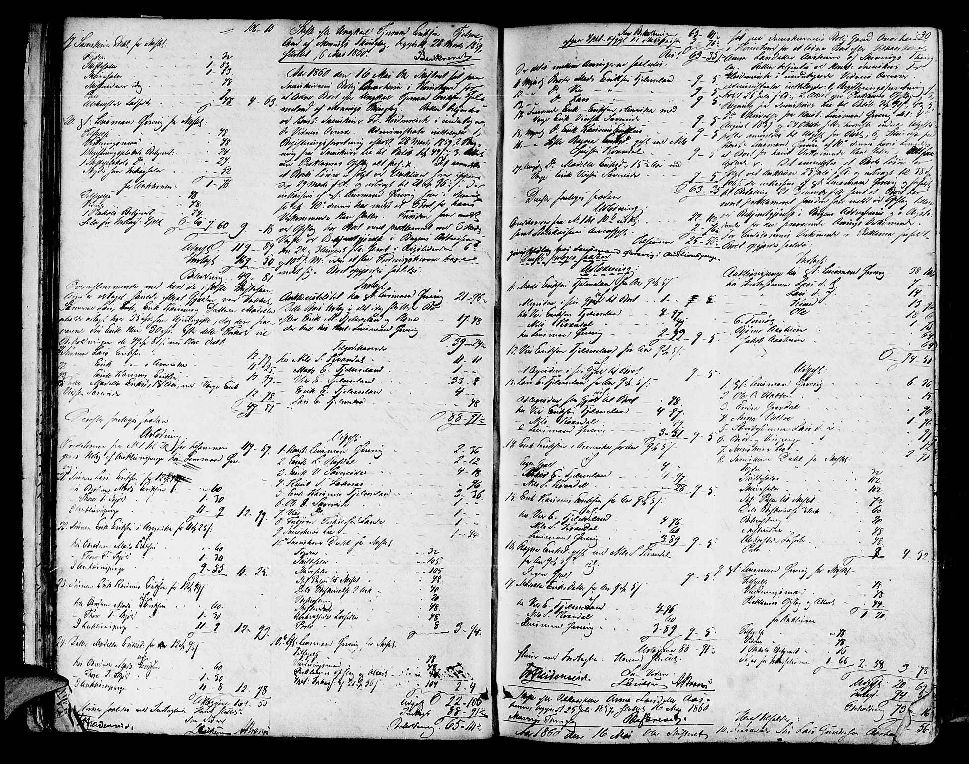 Sunnhordland sorenskrivar, AV/SAB-A-2401/1/H/Ha/Hae/L0005: Skifteprotokollar. Skånevik, Etne, Fjelberg og Kvinnherad. Register i protokoll, 1859-1872, s. 29b-30a