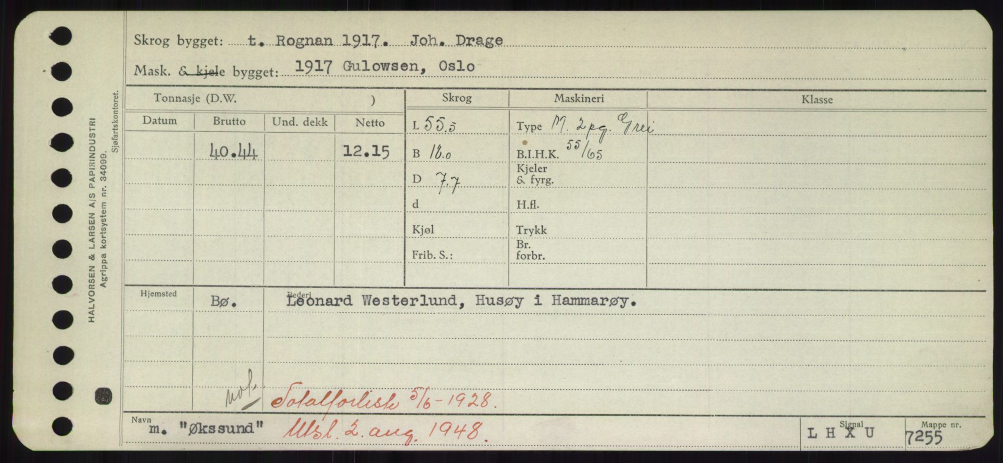 Sjøfartsdirektoratet med forløpere, Skipsmålingen, RA/S-1627/H/Hd/L0041: Fartøy, Vi-Ås, s. 519