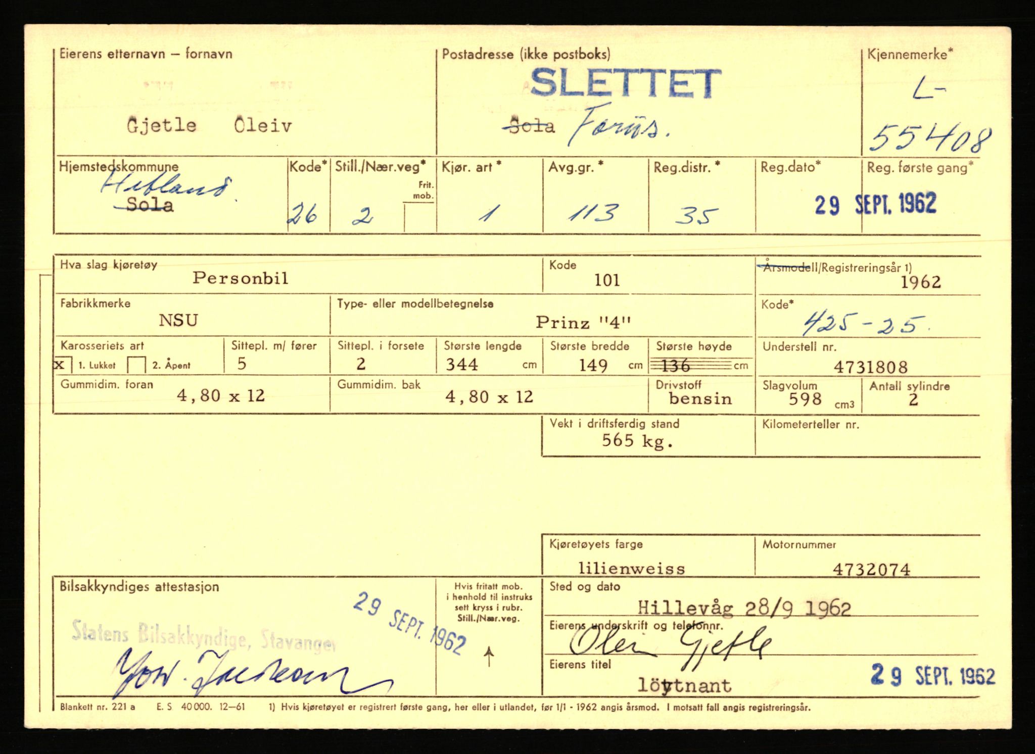 Stavanger trafikkstasjon, SAST/A-101942/0/F/L0054: L-54200 - L-55699, 1930-1971, s. 2379