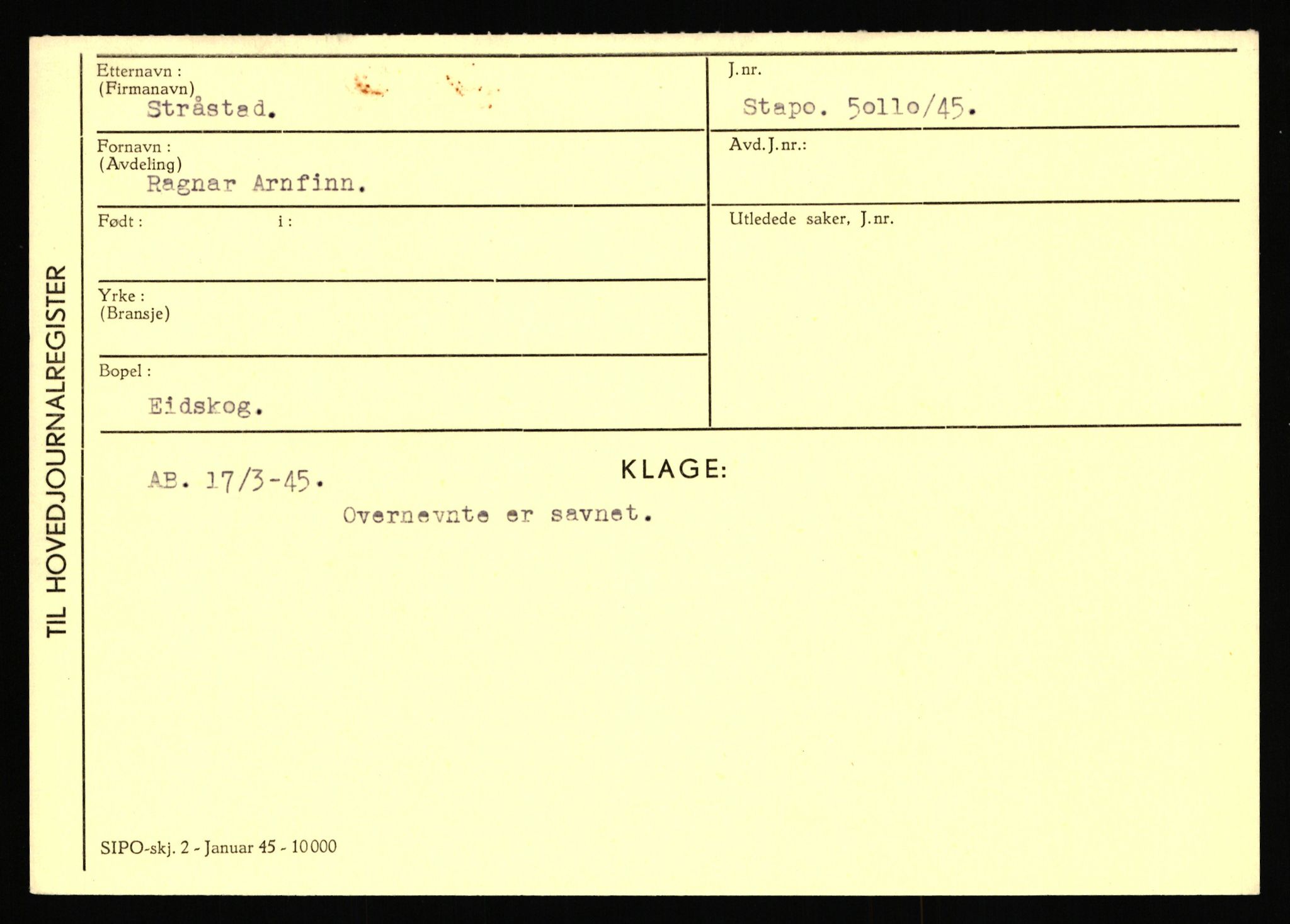 Statspolitiet - Hovedkontoret / Osloavdelingen, AV/RA-S-1329/C/Ca/L0014: Seterlien - Svartås, 1943-1945, s. 3970