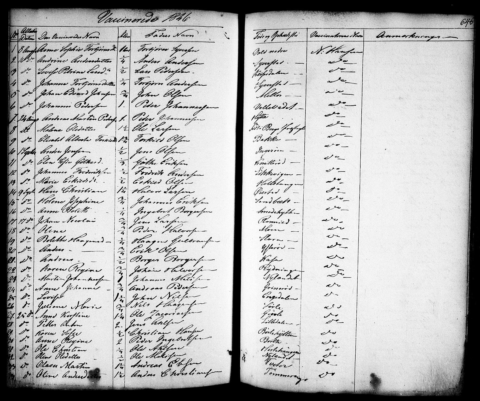 Skjeberg prestekontor Kirkebøker, AV/SAO-A-10923/F/Fa/L0006: Ministerialbok nr. I 6, 1846-1858, s. 646