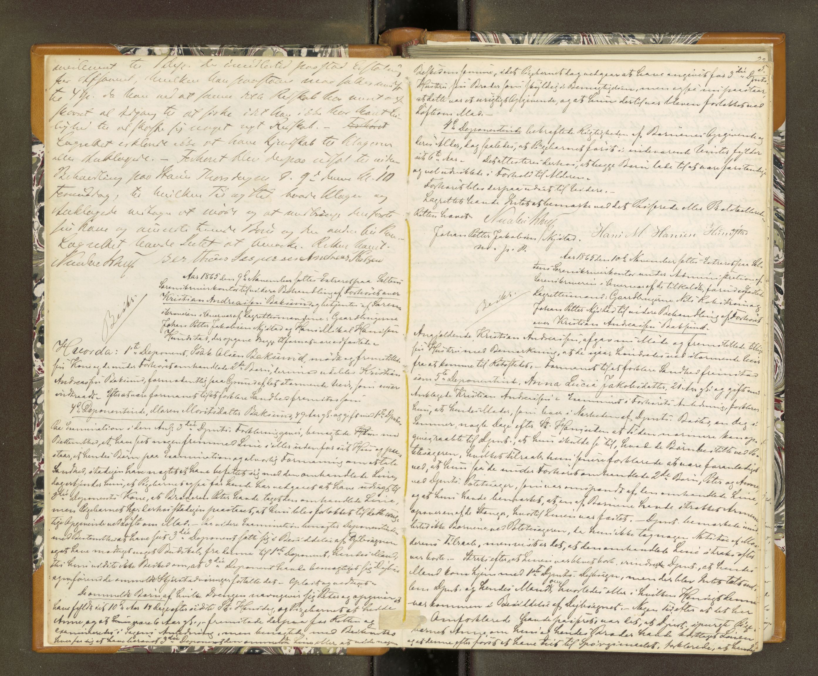 Salten sorenskriveri, AV/SAT-A-4578/1/1/1B/L0016: Ekstrarettsprot. nr. 14, 1865-1871, s. 4b-5a