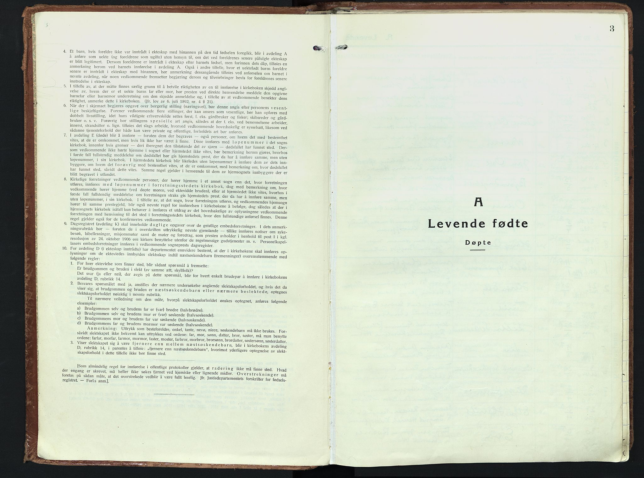 Vestre Bærum prestekontor Kirkebøker, AV/SAO-A-10209a/F/Fa/L0006: Ministerialbok nr. 6, 1931-1947, s. 3