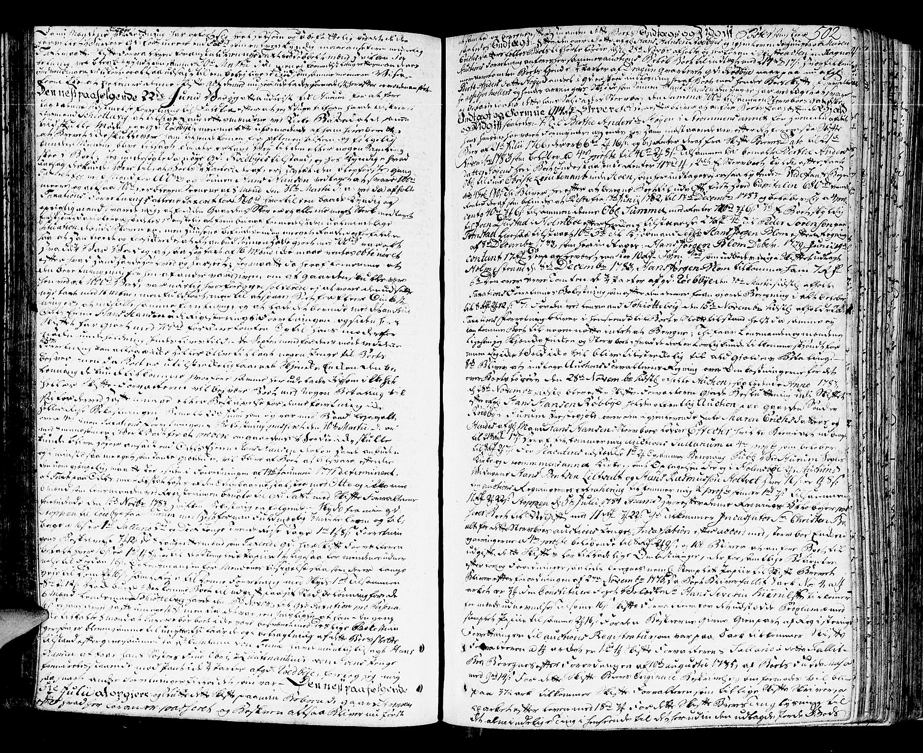 Lier, Røyken og Hurum sorenskriveri, AV/SAKO-A-89/H/Hc/L0006: Skifteprotokoll, 1773-1789, s. 501b-502a