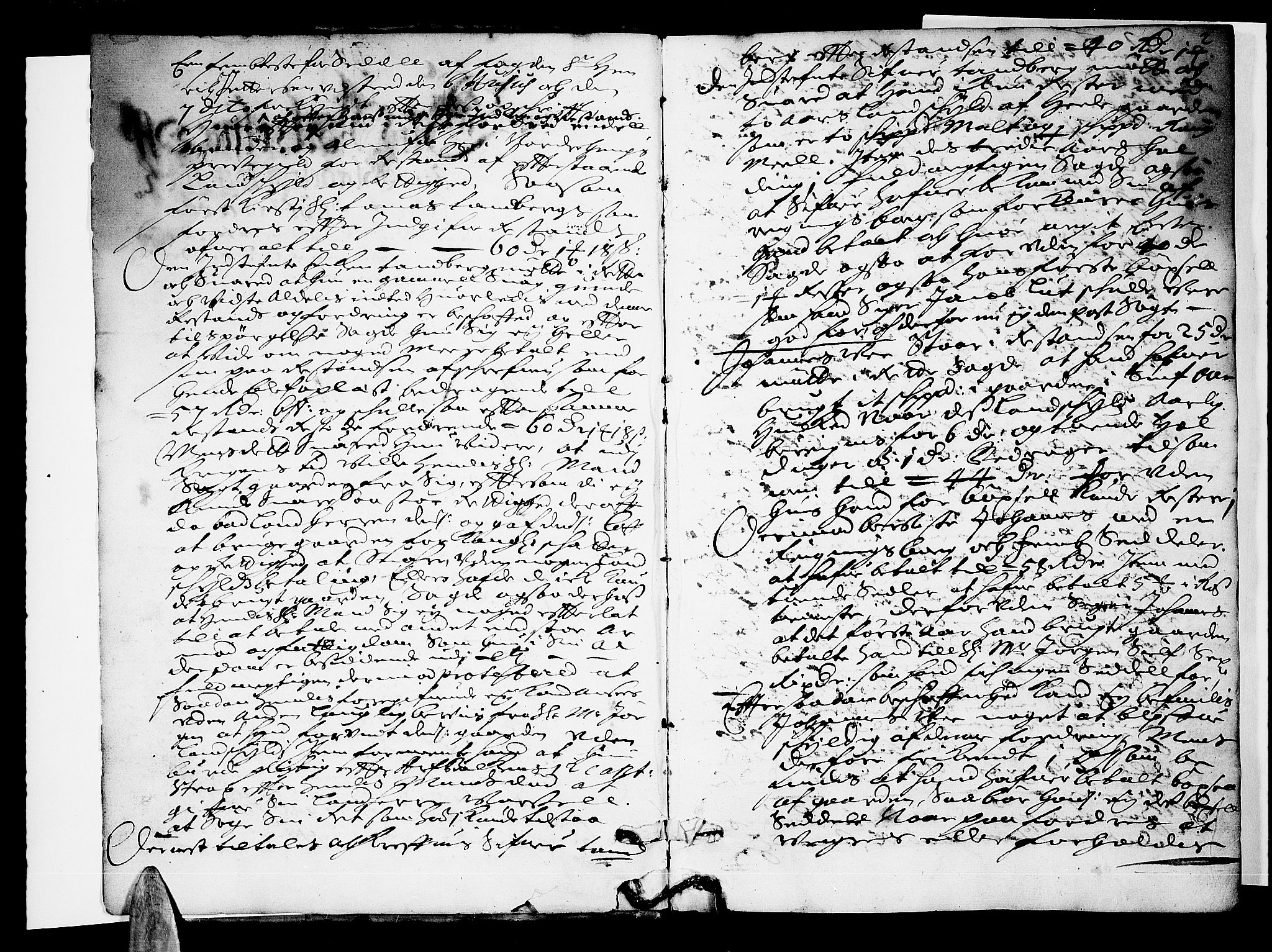 Ringerike og Hallingdal sorenskriveri, SAKO/A-81/F/Fa/Faa/L0020: Tingbok, 1688-1689, s. 2
