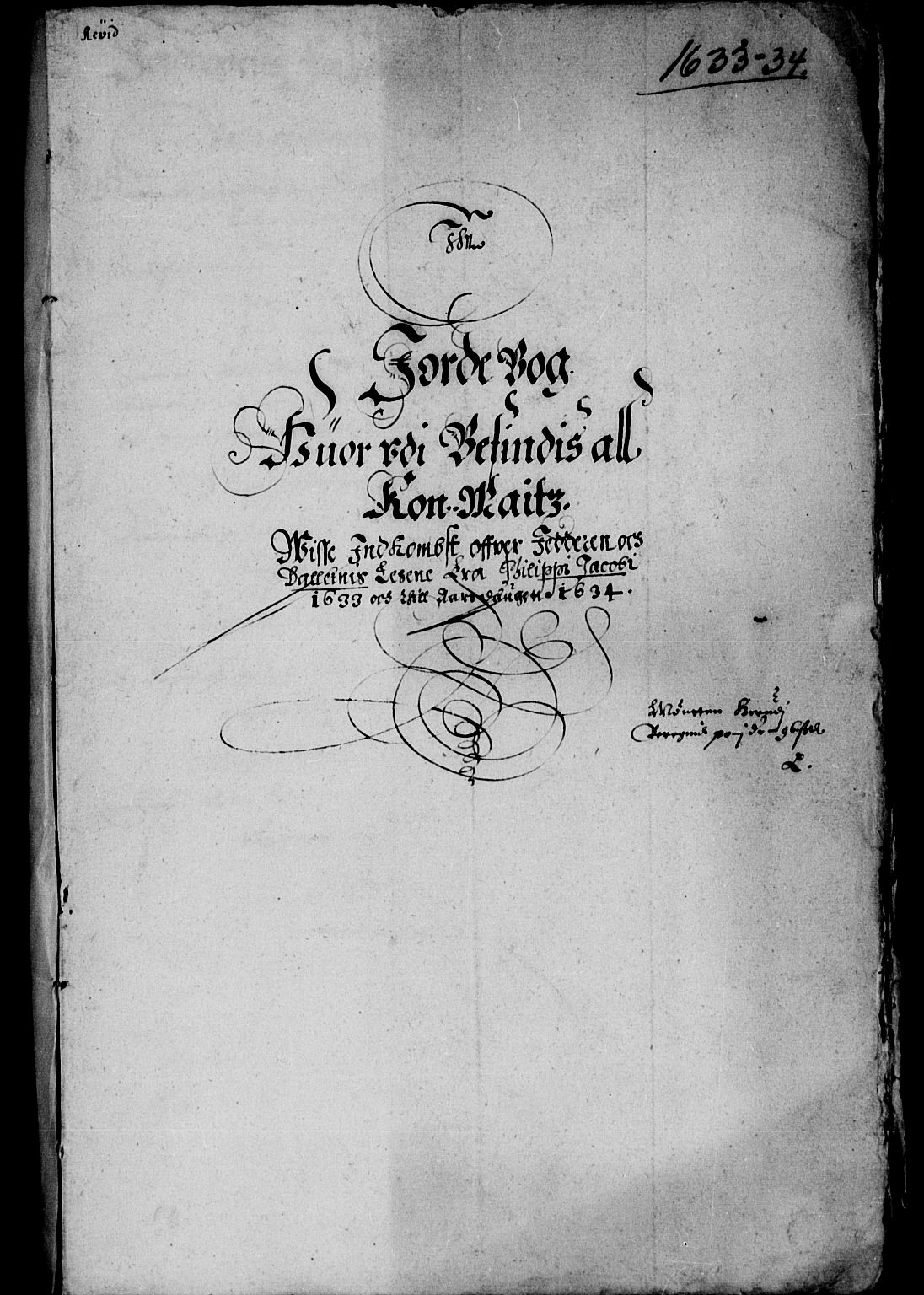 Rentekammeret inntil 1814, Reviderte regnskaper, Lensregnskaper, AV/RA-EA-5023/R/Rb/Rbs/L0017: Stavanger len, 1632-1634