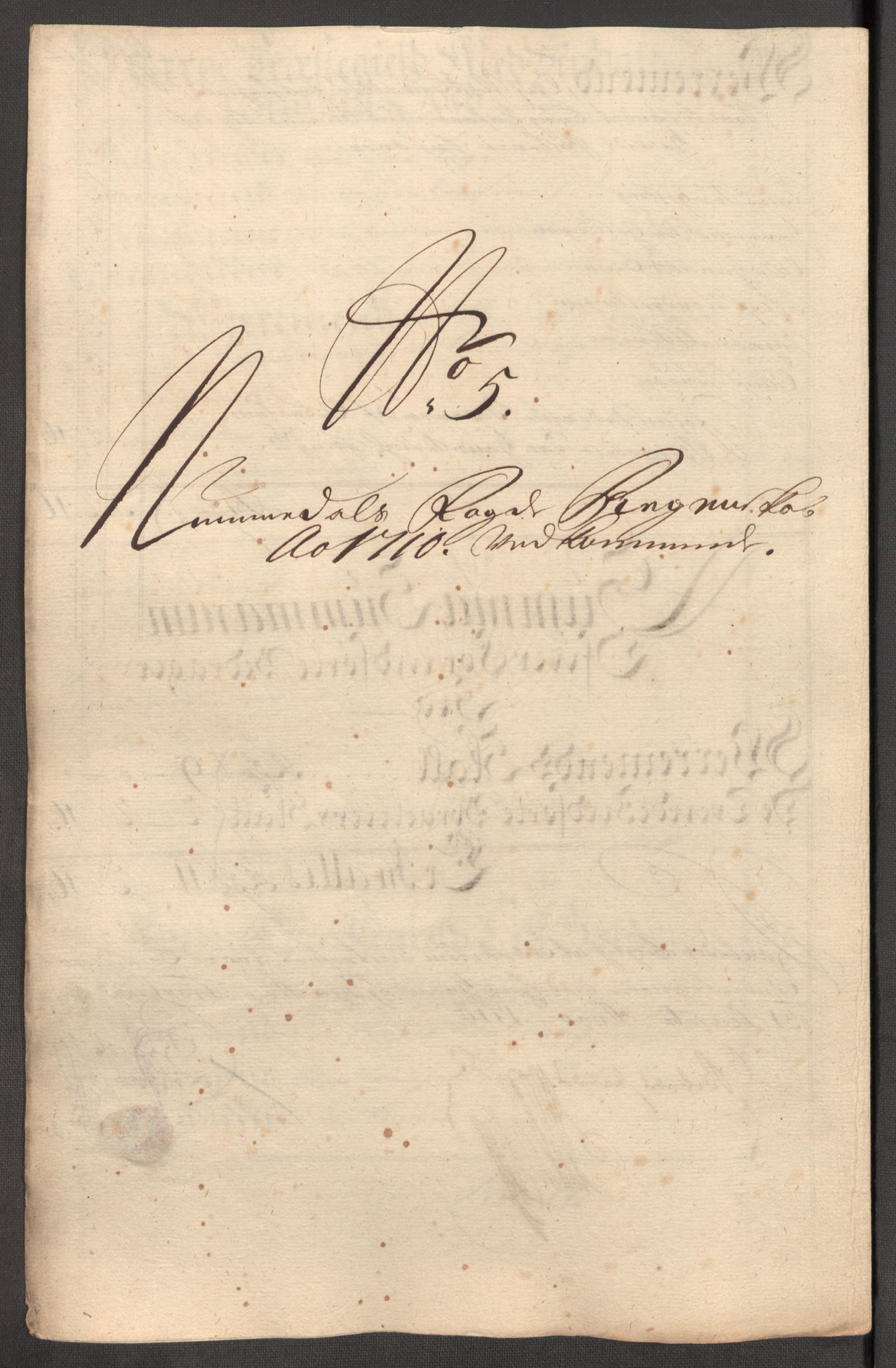 Rentekammeret inntil 1814, Reviderte regnskaper, Fogderegnskap, RA/EA-4092/R64/L4431: Fogderegnskap Namdal, 1709-1710, s. 378