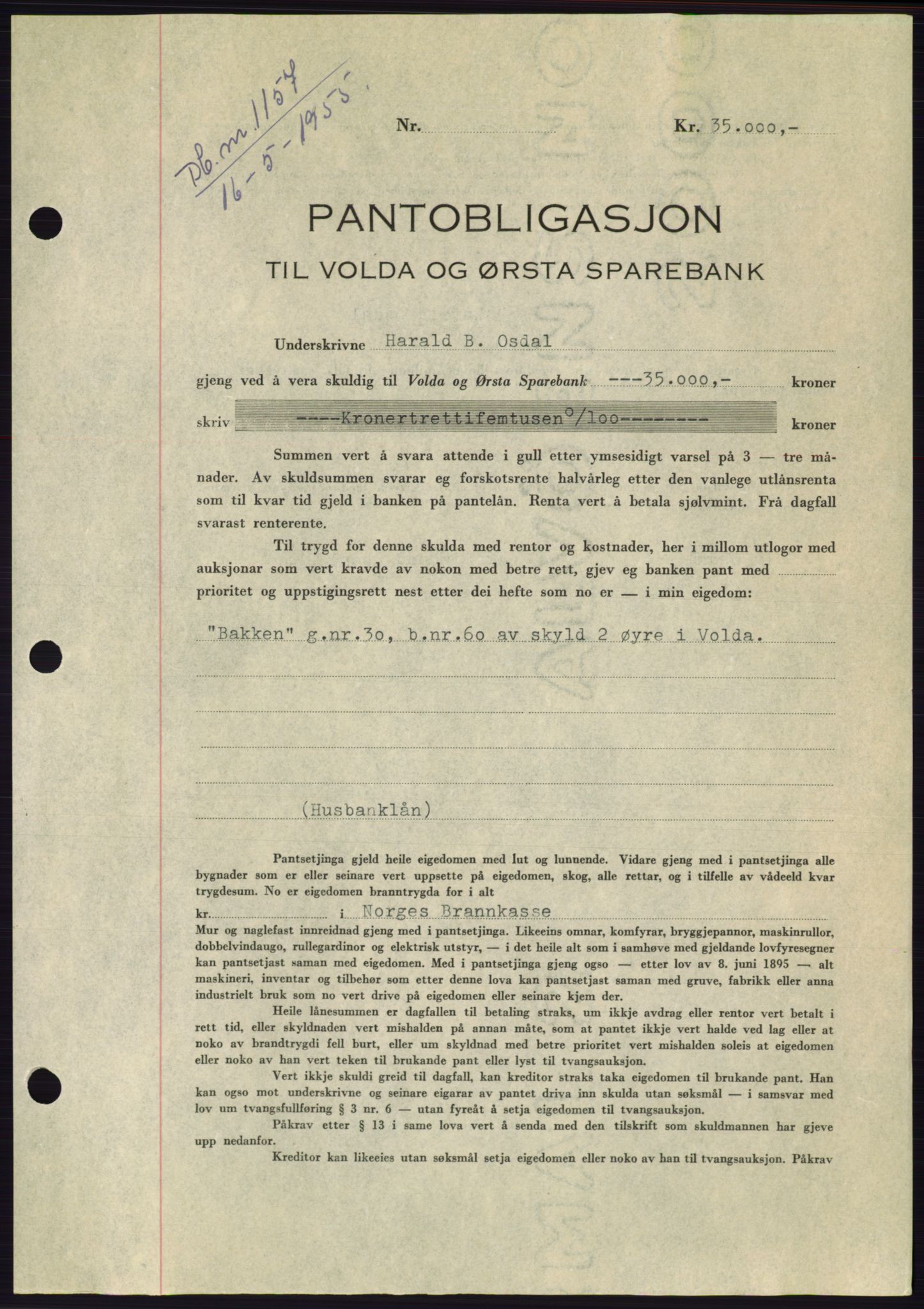 Søre Sunnmøre sorenskriveri, AV/SAT-A-4122/1/2/2C/L0126: Pantebok nr. 14B, 1954-1955, Dagboknr: 1157/1955