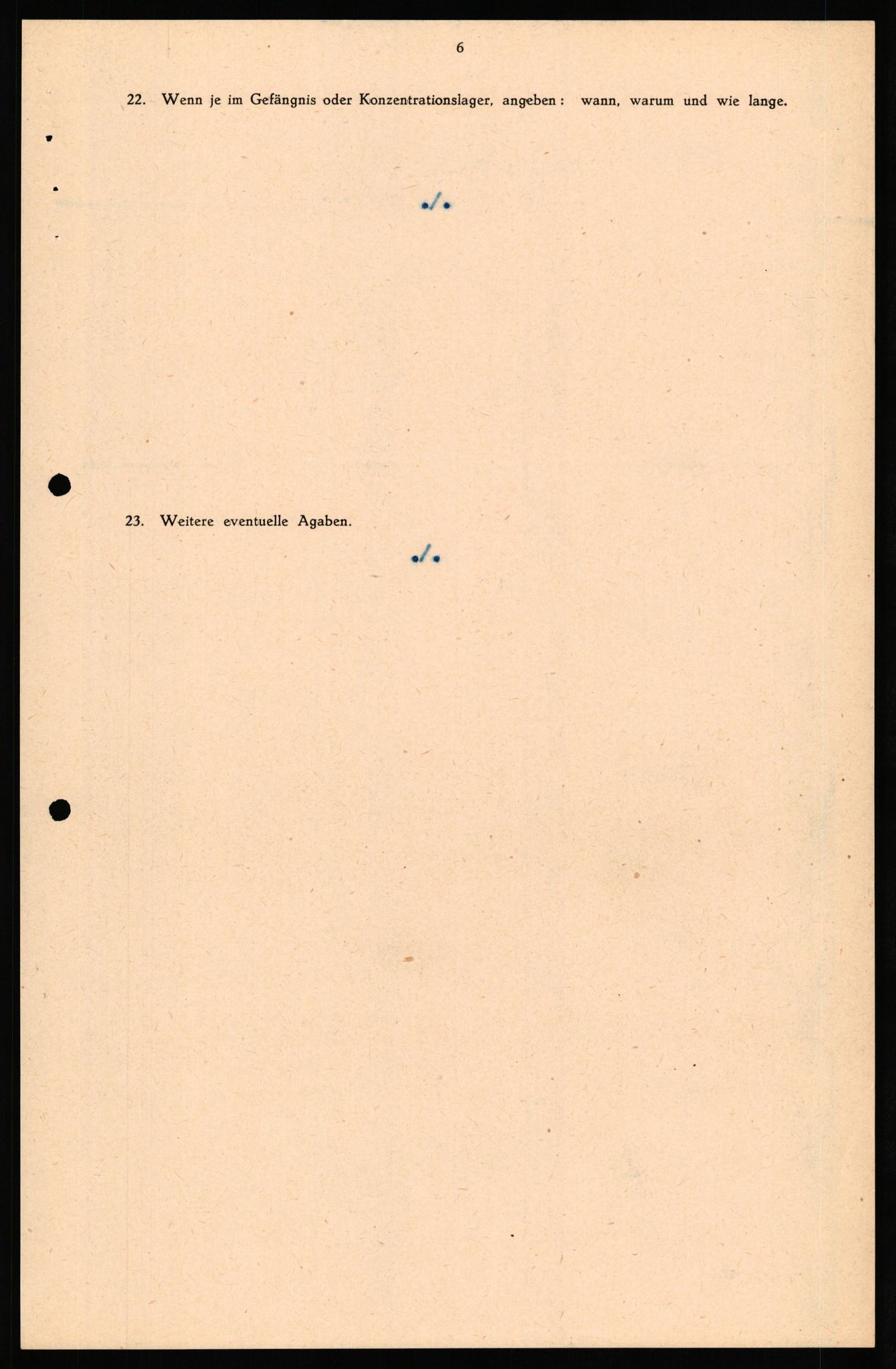 Forsvaret, Forsvarets overkommando II, AV/RA-RAFA-3915/D/Db/L0034: CI Questionaires. Tyske okkupasjonsstyrker i Norge. Tyskere., 1945-1946, s. 78