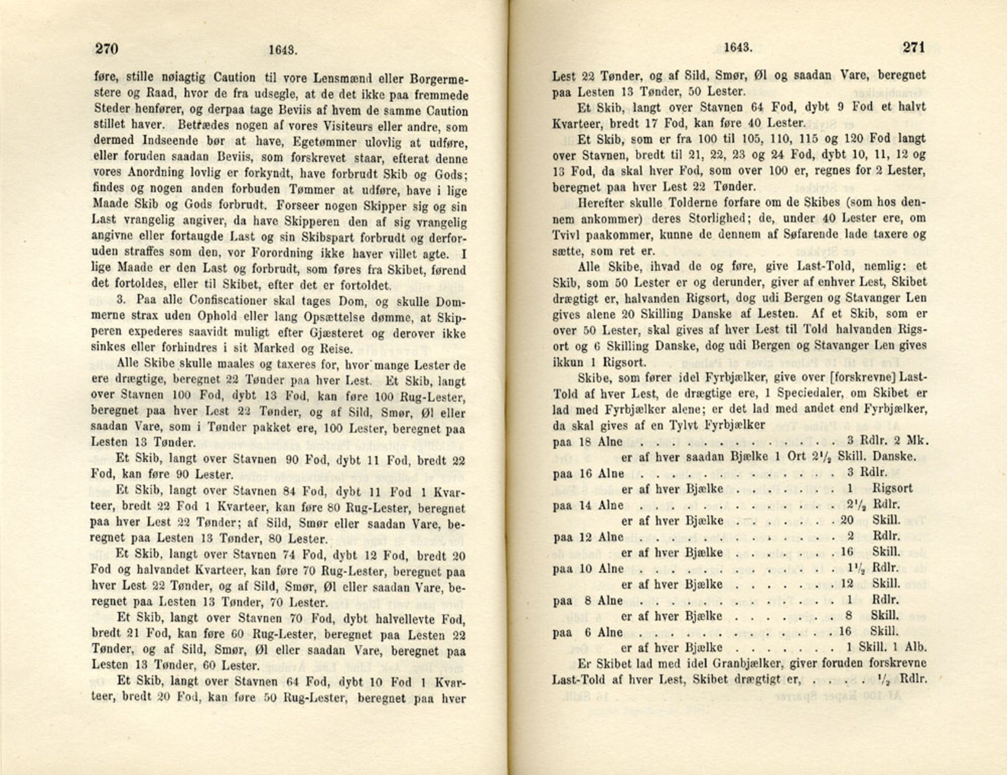 Publikasjoner utgitt av Det Norske Historiske Kildeskriftfond, PUBL/-/-/-: Norske Rigs-Registranter, bind 8, 1641-1648, s. 270-271