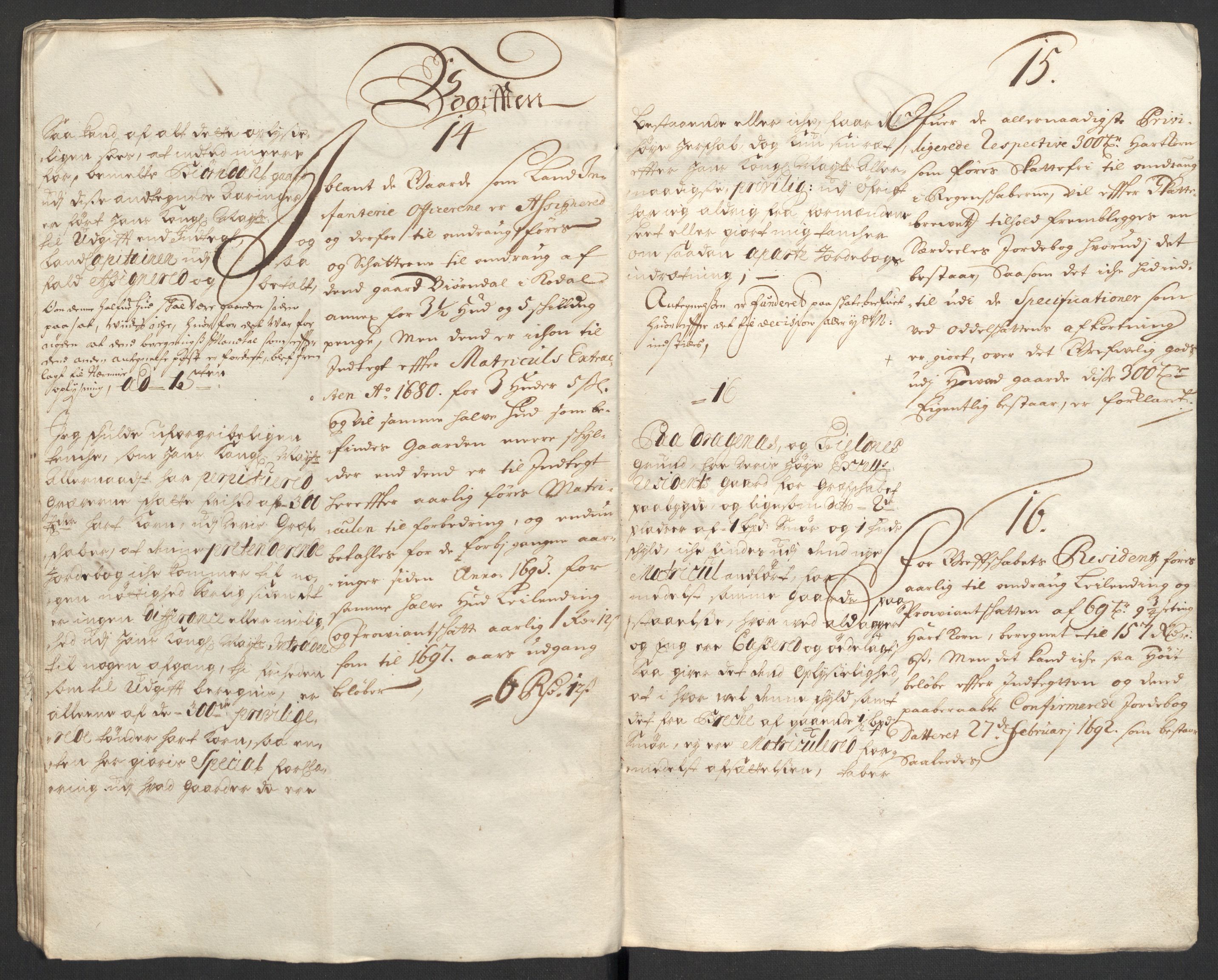 Rentekammeret inntil 1814, Reviderte regnskaper, Fogderegnskap, AV/RA-EA-4092/R33/L1975: Fogderegnskap Larvik grevskap, 1696-1697, s. 237