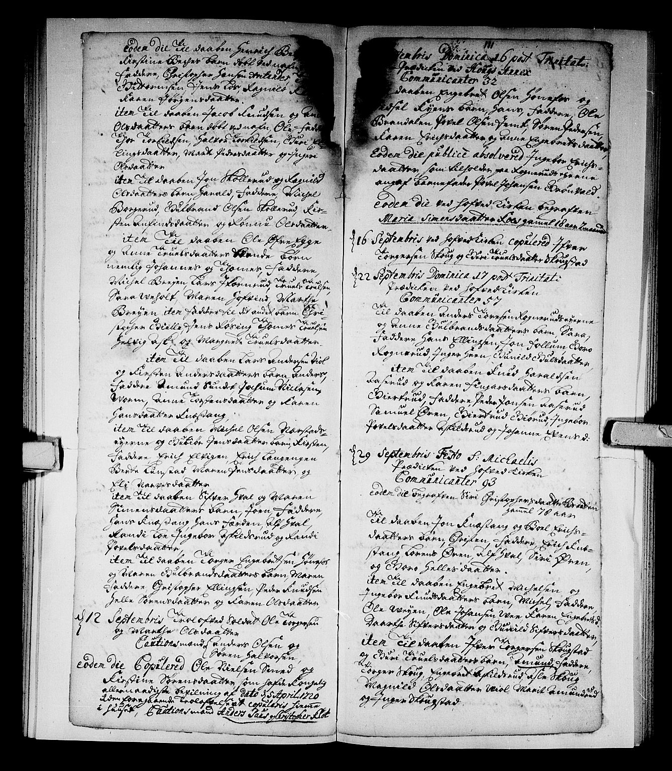 Norderhov kirkebøker, AV/SAKO-A-237/F/Fa/L0002a: Ministerialbok nr. 2A, 1716-1725, s. 110-111