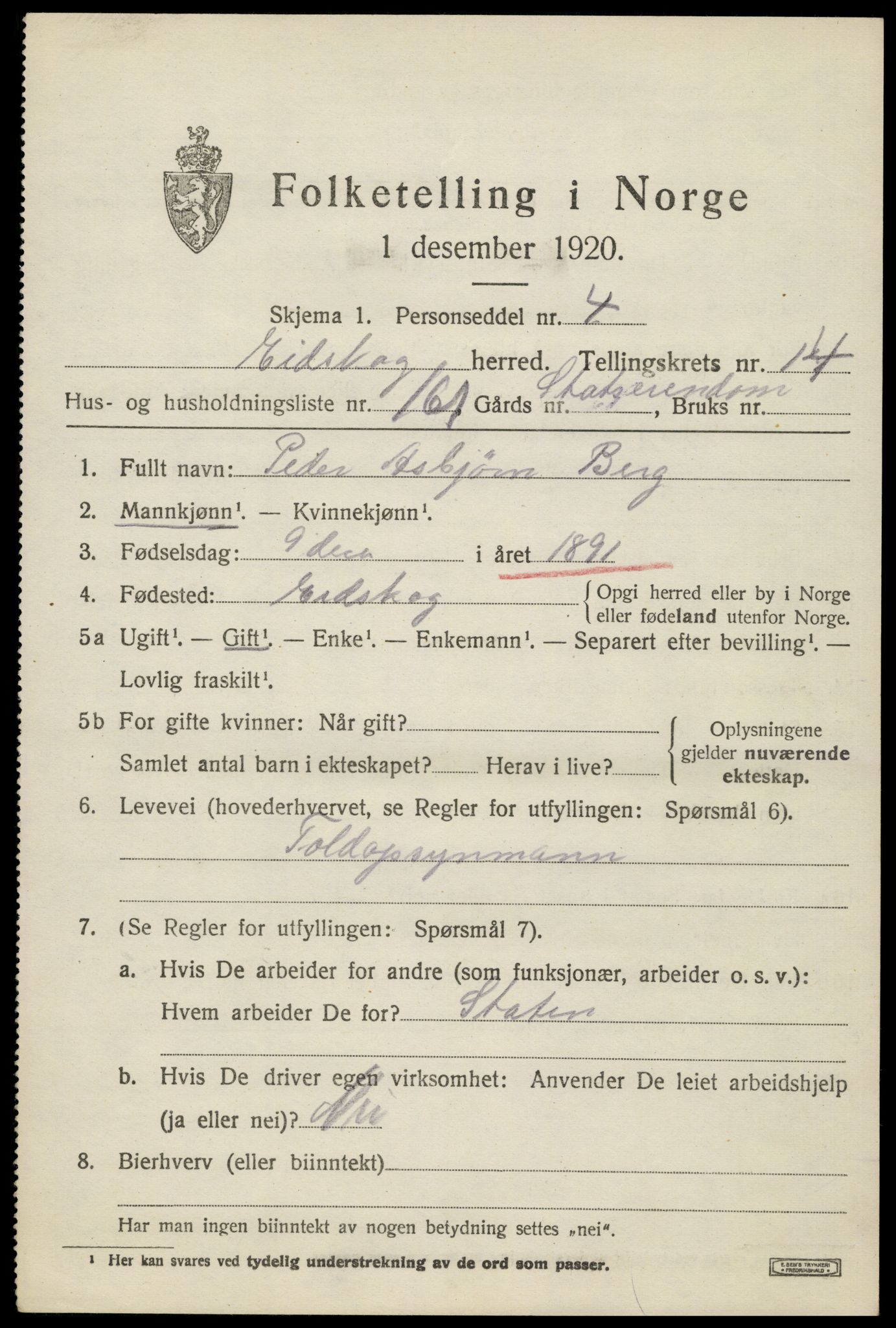 SAH, Folketelling 1920 for 0420 Eidskog herred, 1920, s. 15019