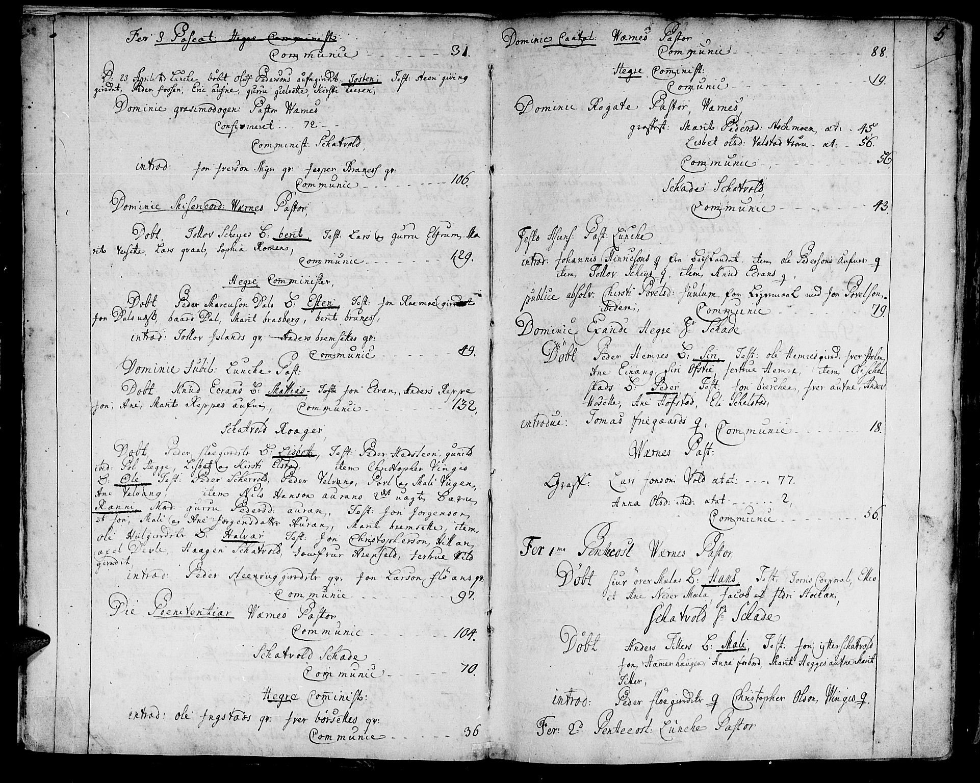 Ministerialprotokoller, klokkerbøker og fødselsregistre - Nord-Trøndelag, AV/SAT-A-1458/709/L0056: Ministerialbok nr. 709A04, 1740-1756, s. 5