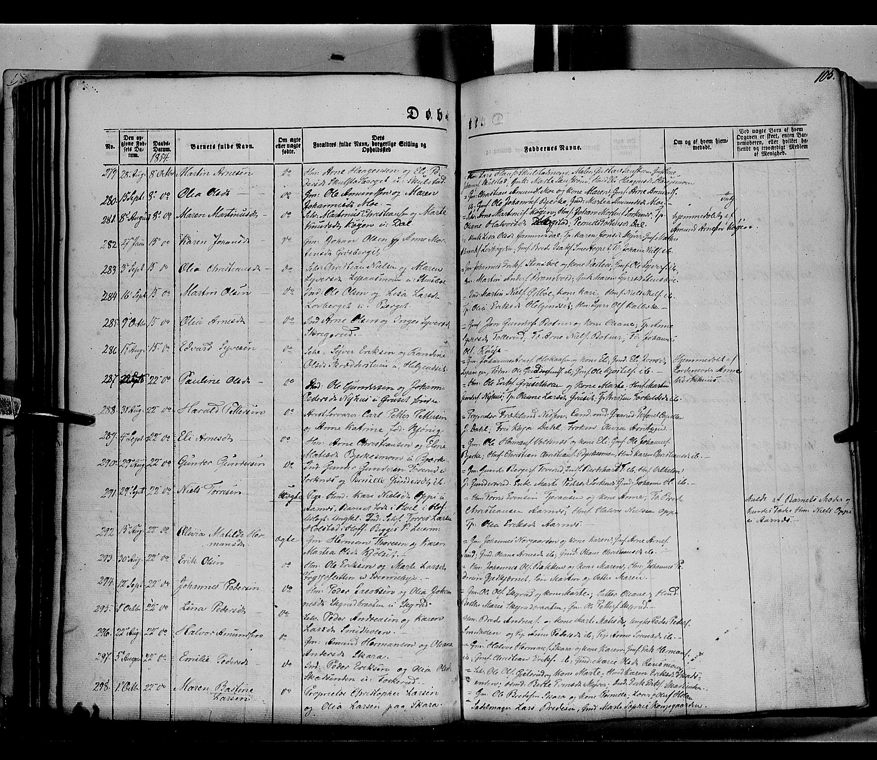 Grue prestekontor, AV/SAH-PREST-036/H/Ha/Haa/L0008: Ministerialbok nr. 8, 1847-1858, s. 105