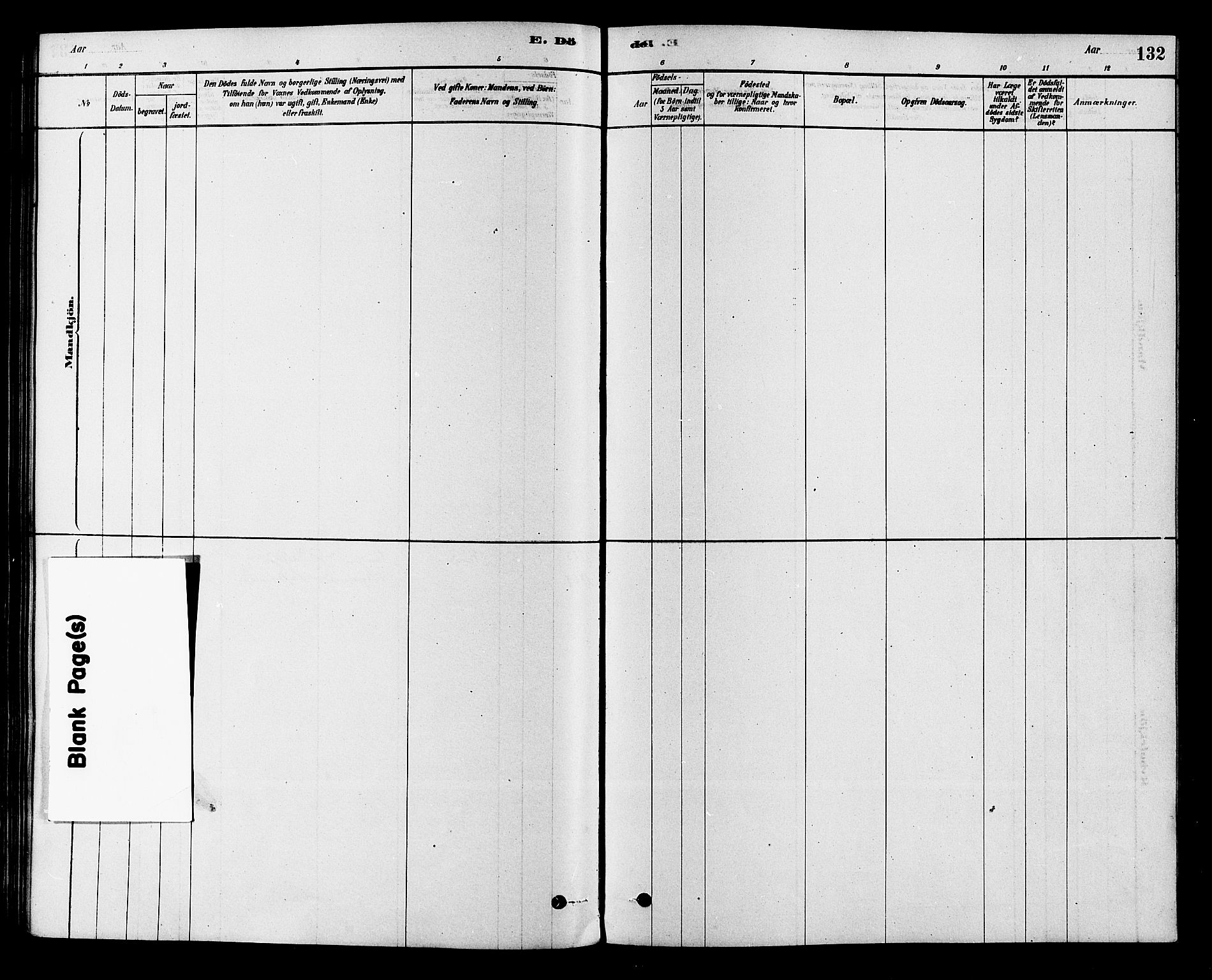 Modum kirkebøker, SAKO/A-234/F/Fa/L0015: Ministerialbok nr. 15 /1, 1877-1889, s. 132