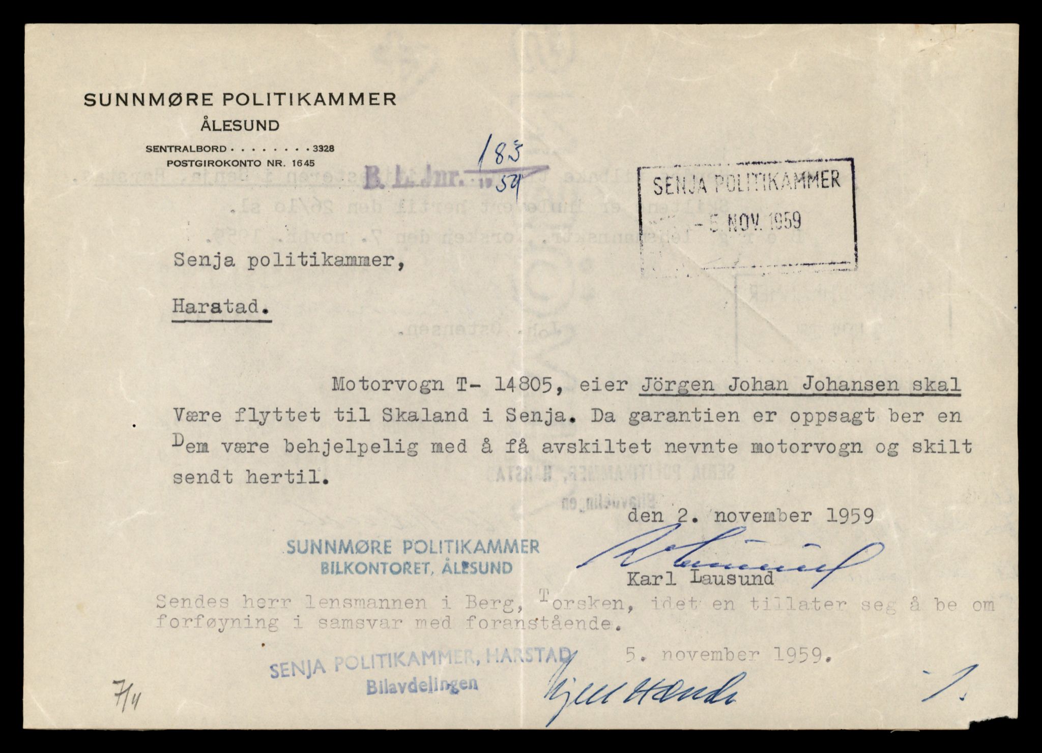 Møre og Romsdal vegkontor - Ålesund trafikkstasjon, AV/SAT-A-4099/F/Fe/L0048: Registreringskort for kjøretøy T 14721 - T 14863, 1927-1998, s. 1791