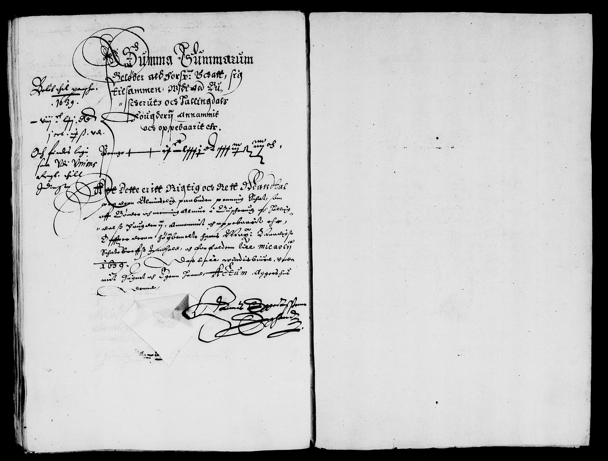 Rentekammeret inntil 1814, Reviderte regnskaper, Lensregnskaper, AV/RA-EA-5023/R/Rb/Rba/L0146: Akershus len, 1639