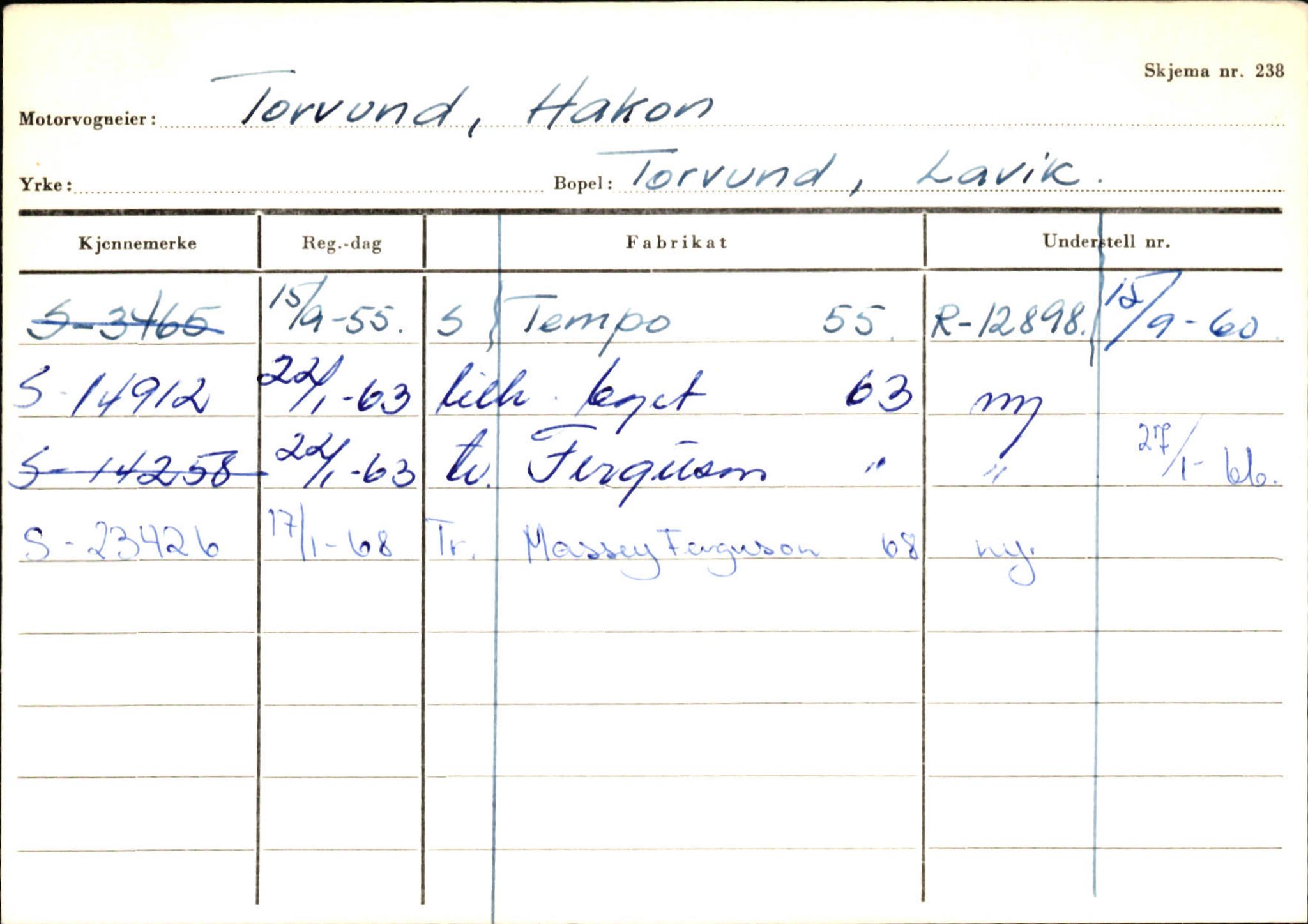 Statens vegvesen, Sogn og Fjordane vegkontor, AV/SAB-A-5301/4/F/L0131: Eigarregister Høyanger P-Å. Stryn S-Å, 1945-1975, s. 633