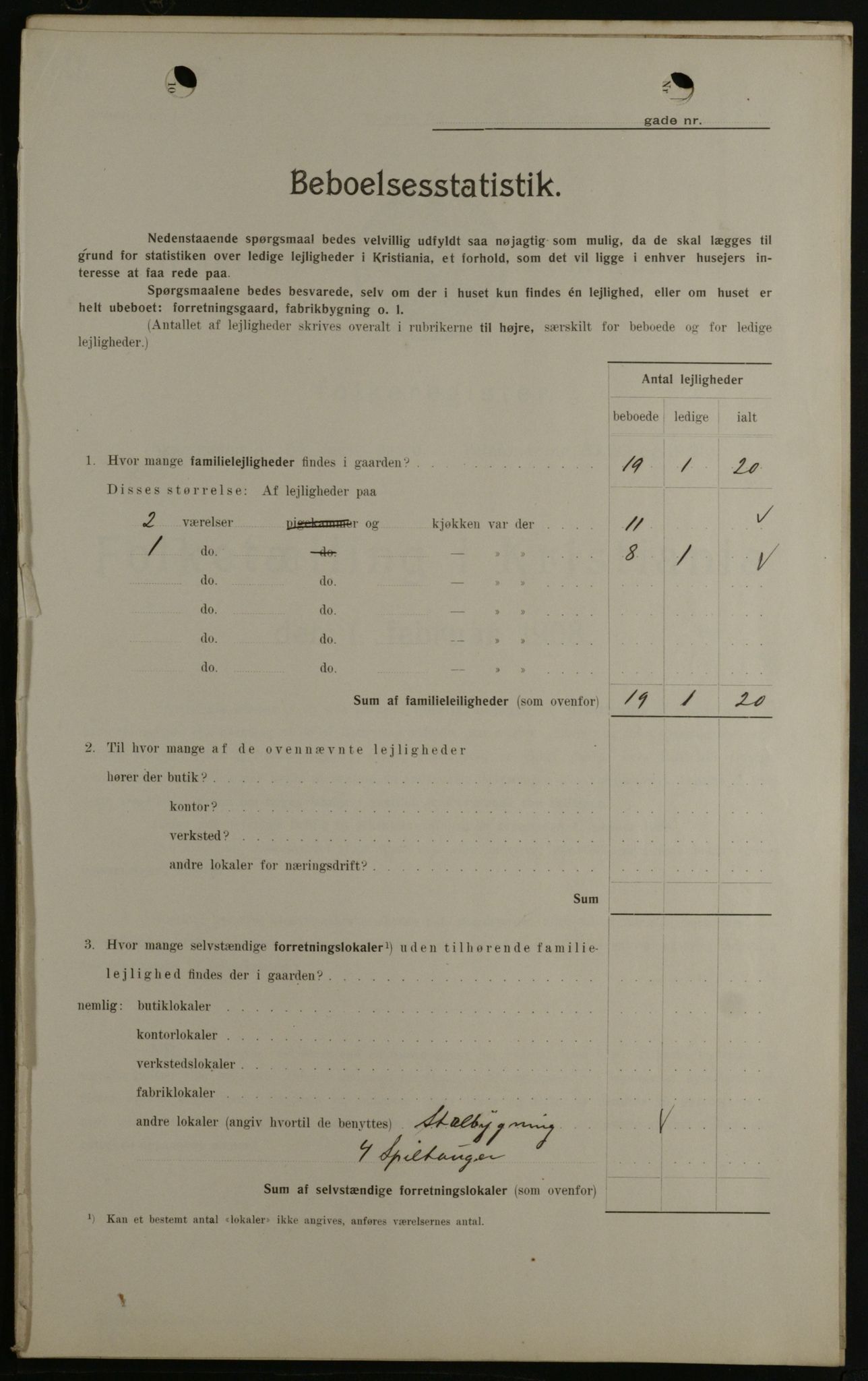 OBA, Kommunal folketelling 1.2.1908 for Kristiania kjøpstad, 1908, s. 86339