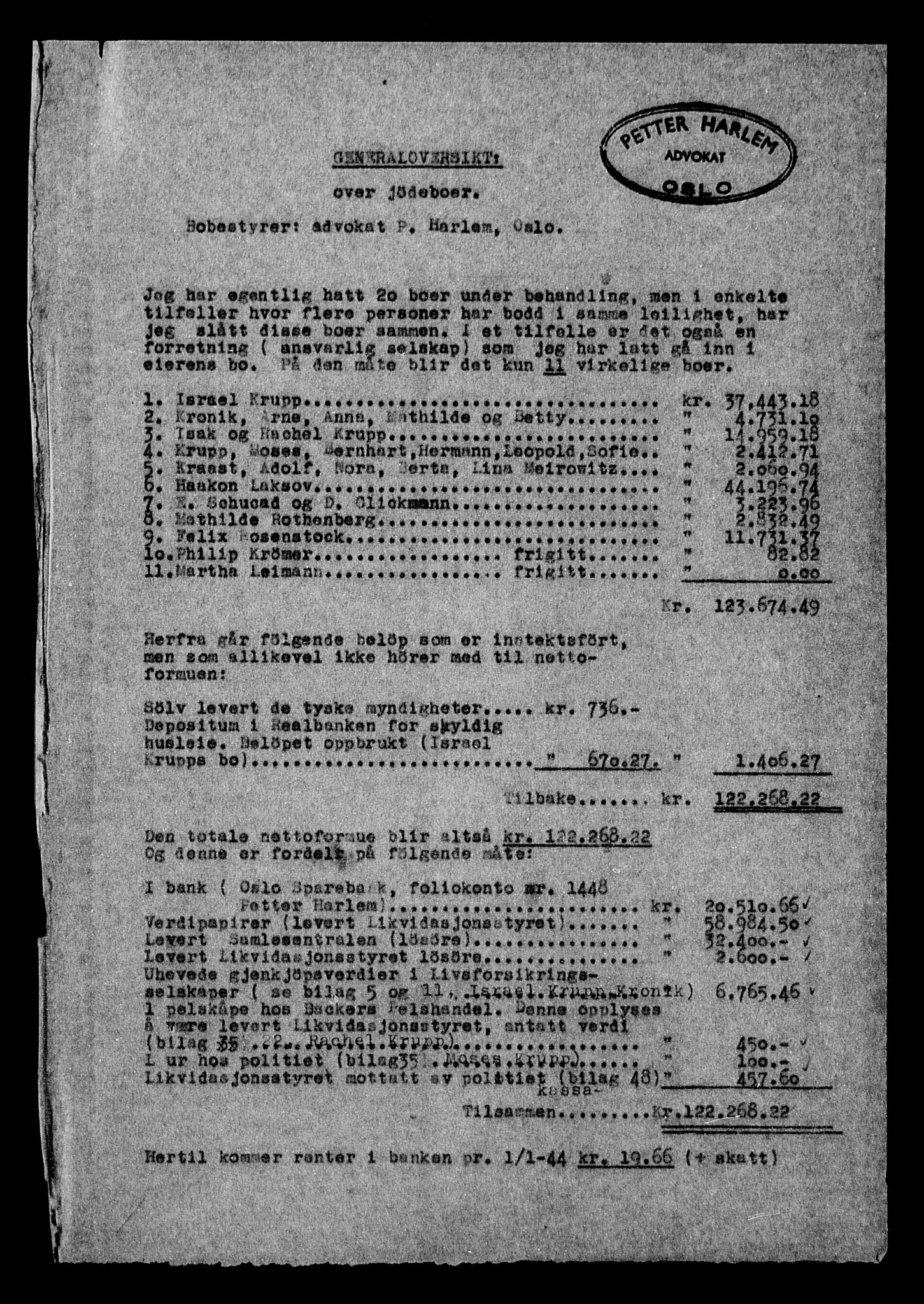 Justisdepartementet, Tilbakeføringskontoret for inndratte formuer, AV/RA-S-1564/H/Hc/Hcc/L0954: --, 1945-1947, s. 205