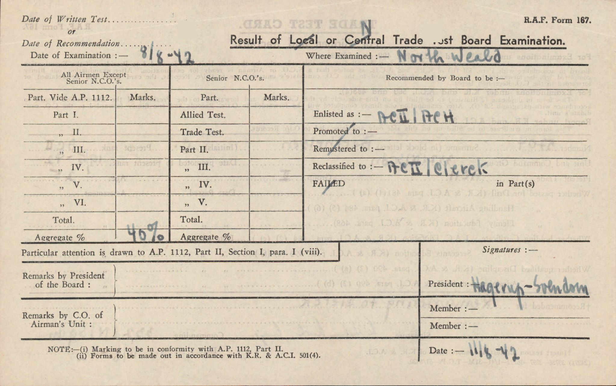 Forsvaret, Rygge hovedflystasjon, AV/RA-RAFA-2298/P/Pd/L0039: Andersen, Gunnar Bjarne - Coward, Christian - f. 1916, 1916, s. 458