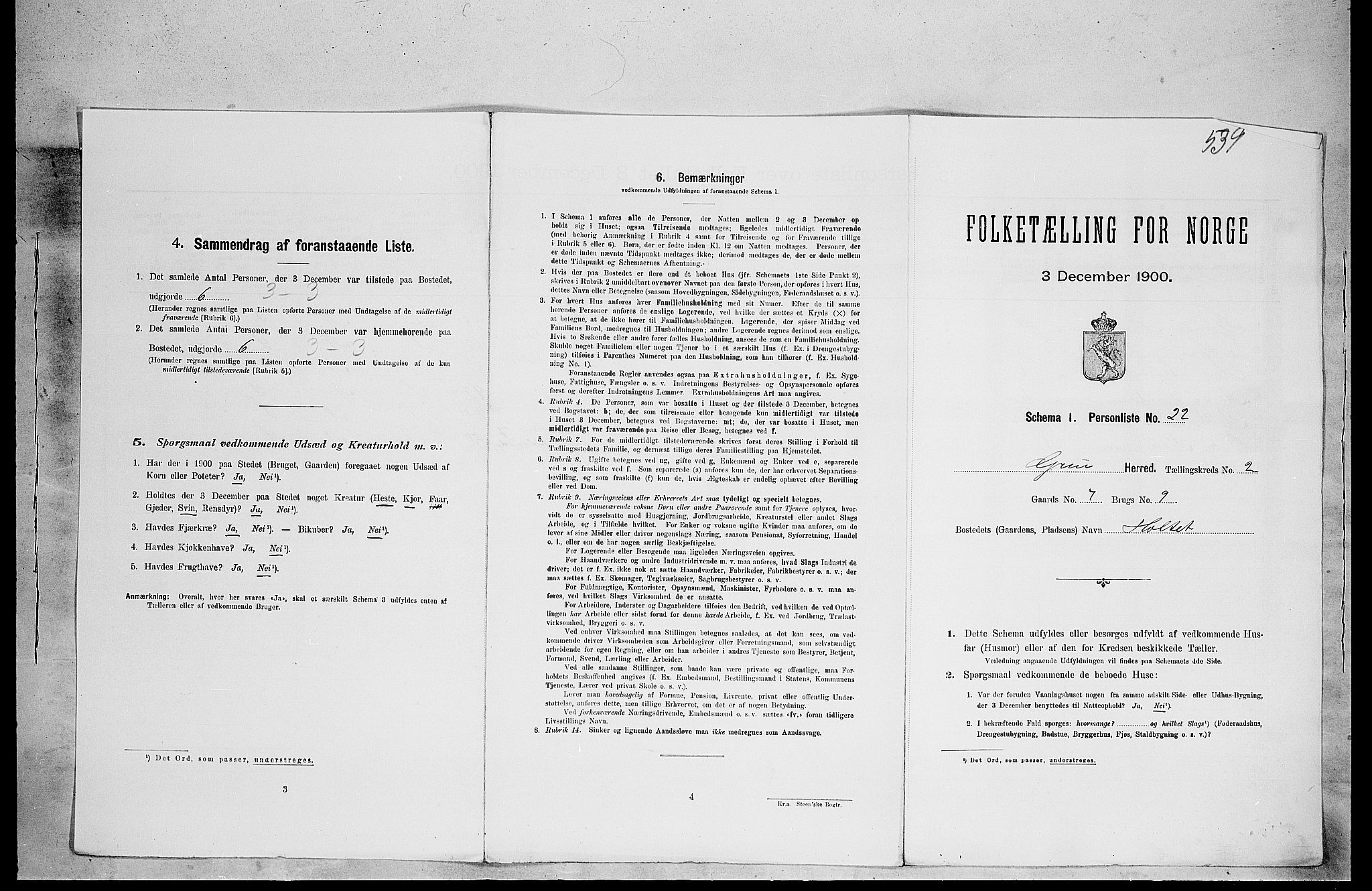SAH, Folketelling 1900 for 0423 Grue herred, 1900, s. 357