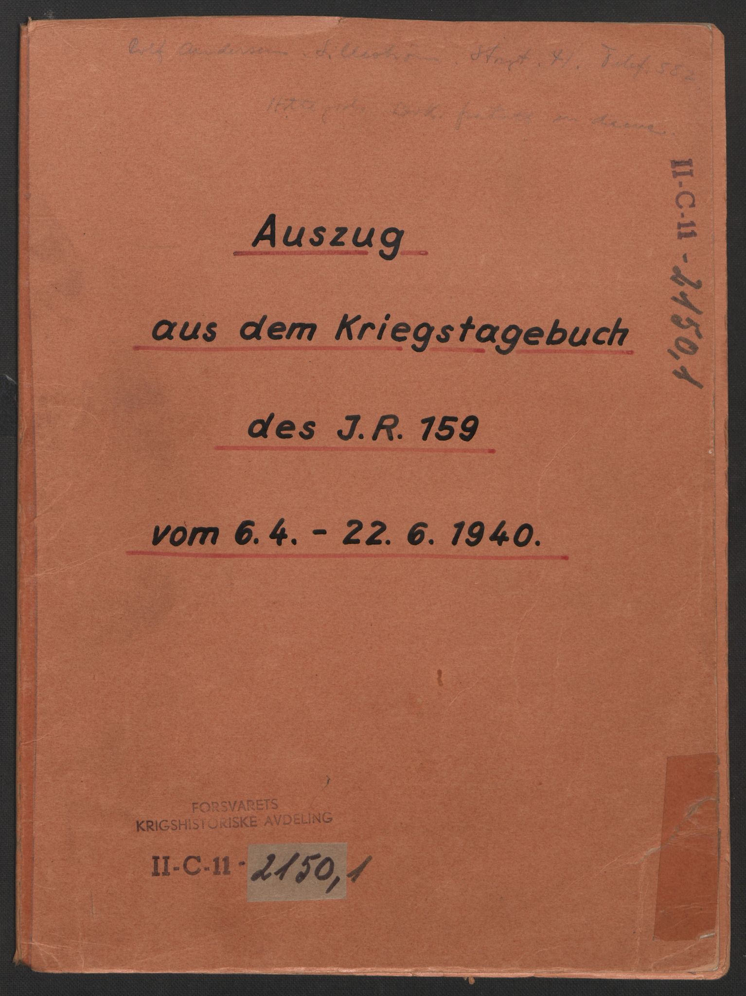 Forsvaret, Forsvarets krigshistoriske avdeling, RA/RAFA-2017/Y/Yg/L0215: II-C-11-2150-2152  -  Weserübung.  Angrepet på Norge., 1940-1945, s. 249