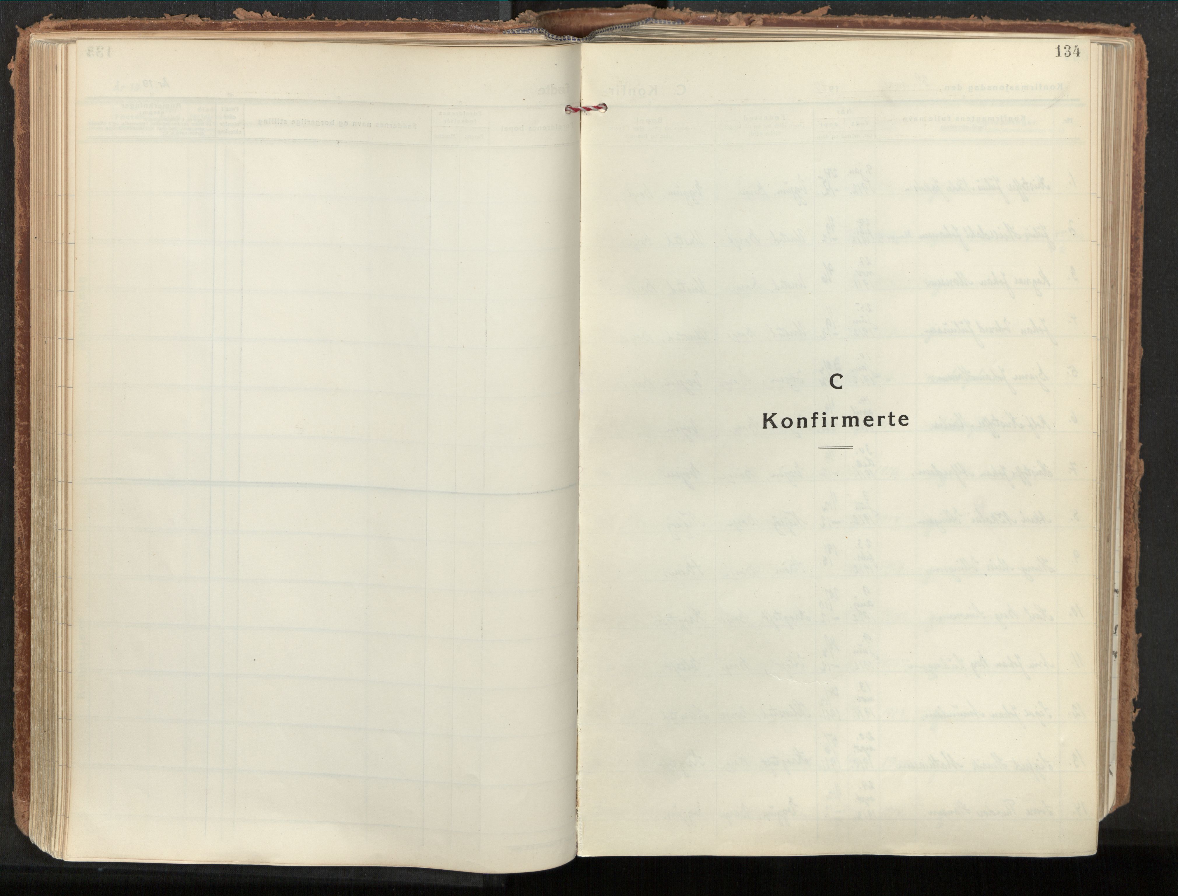 Ministerialprotokoller, klokkerbøker og fødselsregistre - Nordland, SAT/A-1459/880/L1137: Ministerialbok nr. 880A11, 1927-1944, s. 134