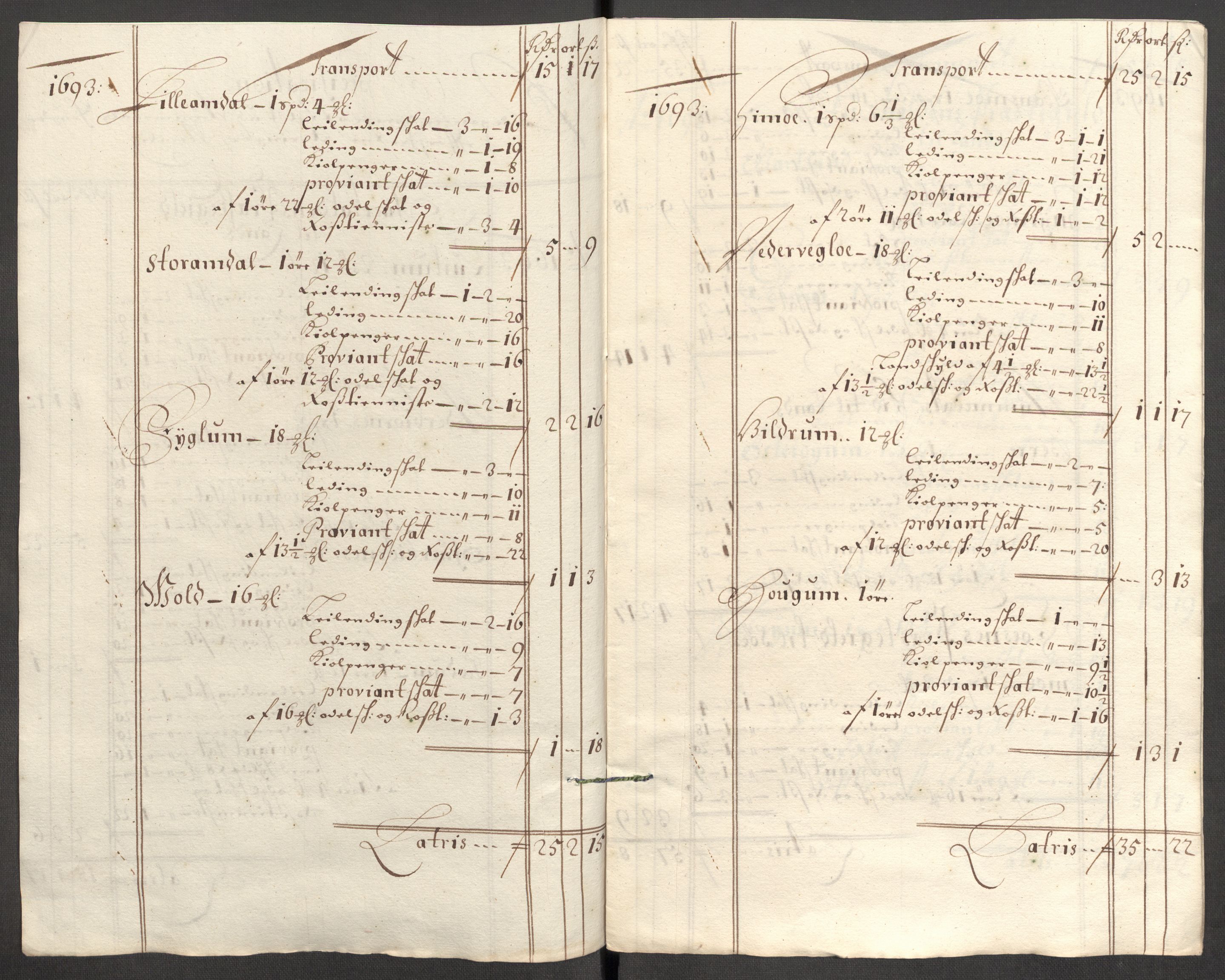 Rentekammeret inntil 1814, Reviderte regnskaper, Fogderegnskap, RA/EA-4092/R64/L4425: Fogderegnskap Namdal, 1696-1698, s. 459