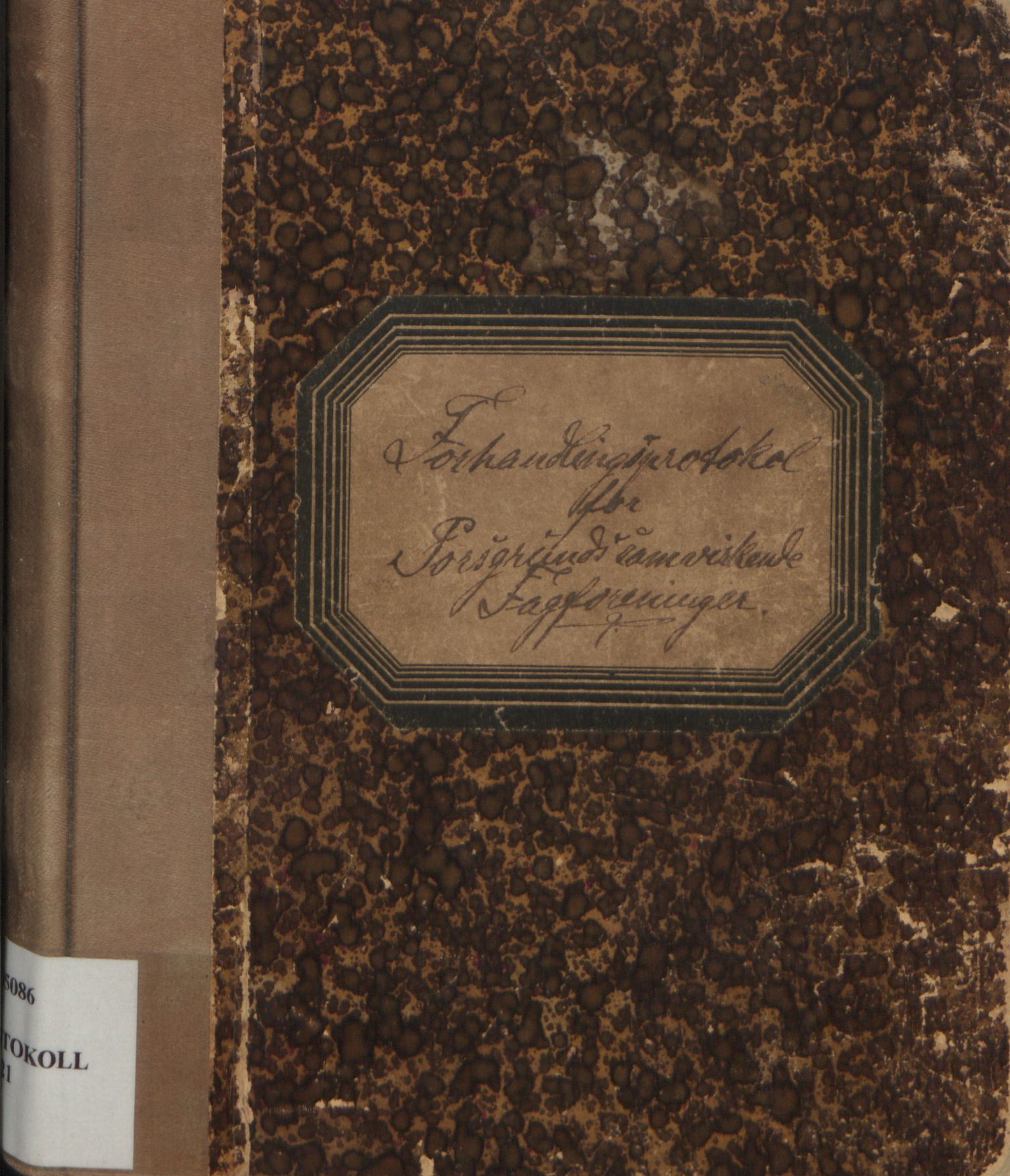 Porsgrunn samvirkende fagforeningers arkiv, AAT/AAT-805086/A/L0001: Møtebok, 1908-1921