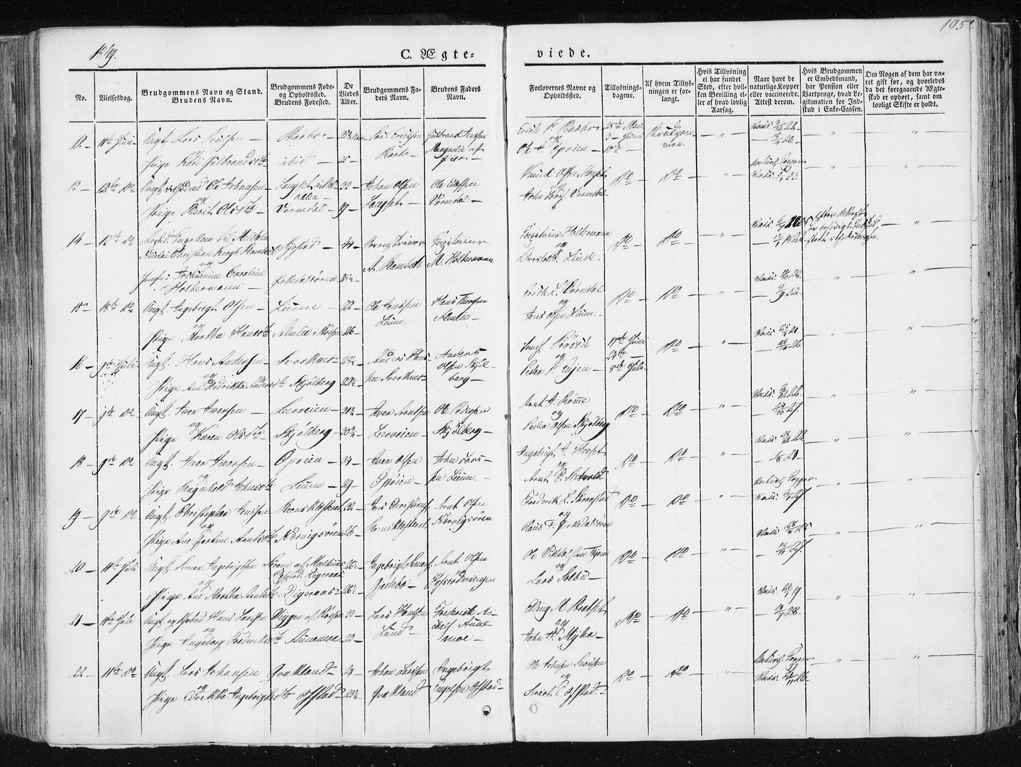 Ministerialprotokoller, klokkerbøker og fødselsregistre - Sør-Trøndelag, AV/SAT-A-1456/668/L0805: Ministerialbok nr. 668A05, 1840-1853, s. 195