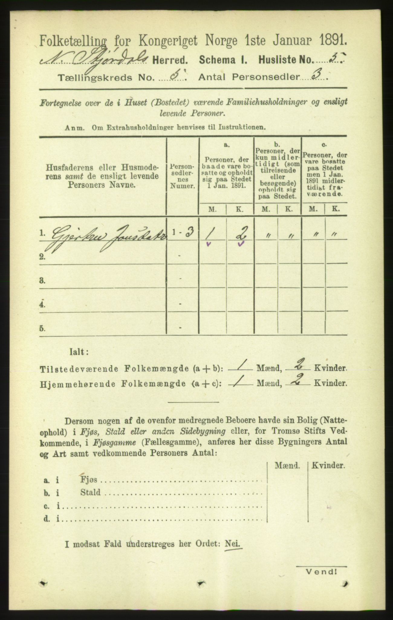 RA, Folketelling 1891 for 1714 Nedre Stjørdal herred, 1891, s. 1939