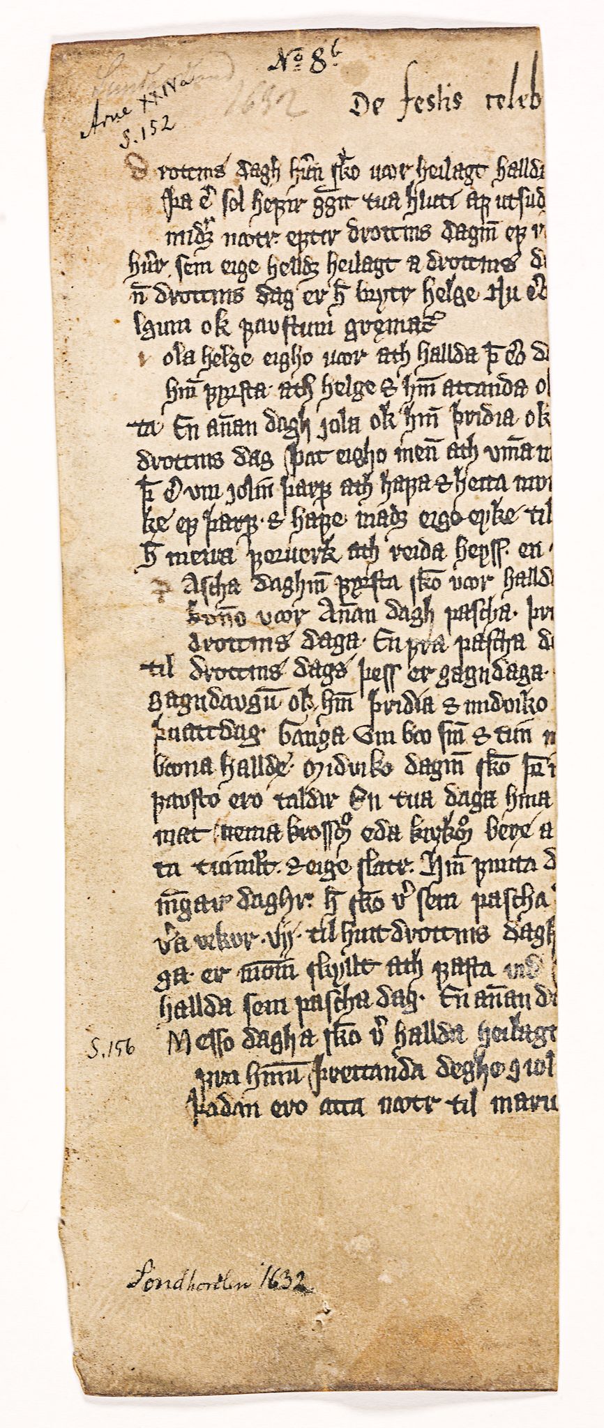 Riksarkivets diplomsamling, RA/EA-5965/F26/L0002: Norrøne membranfragmenter bestand 2-9 (10), 1100-1536, s. 388