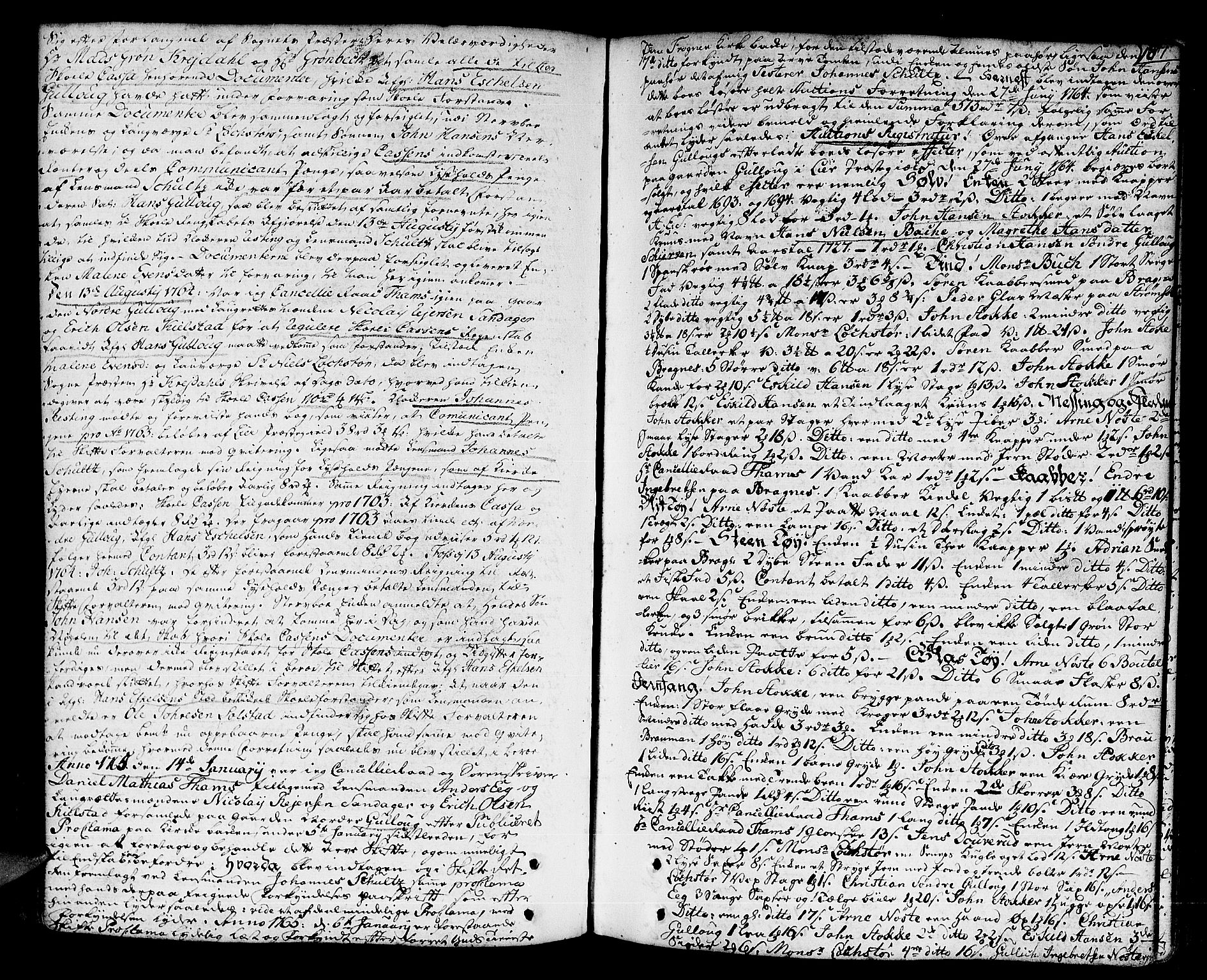 Lier, Røyken og Hurum sorenskriveri, AV/SAKO-A-89/H/Hc/L0005: Skifteprotokoll, 1760-1774, s. 186b-187a