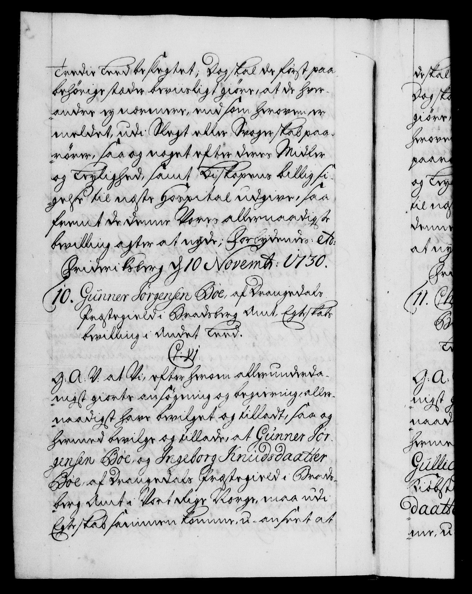 Danske Kanselli 1572-1799, RA/EA-3023/F/Fc/Fca/Fcaa/L0027: Norske registre, 1730-1732, s. 5b