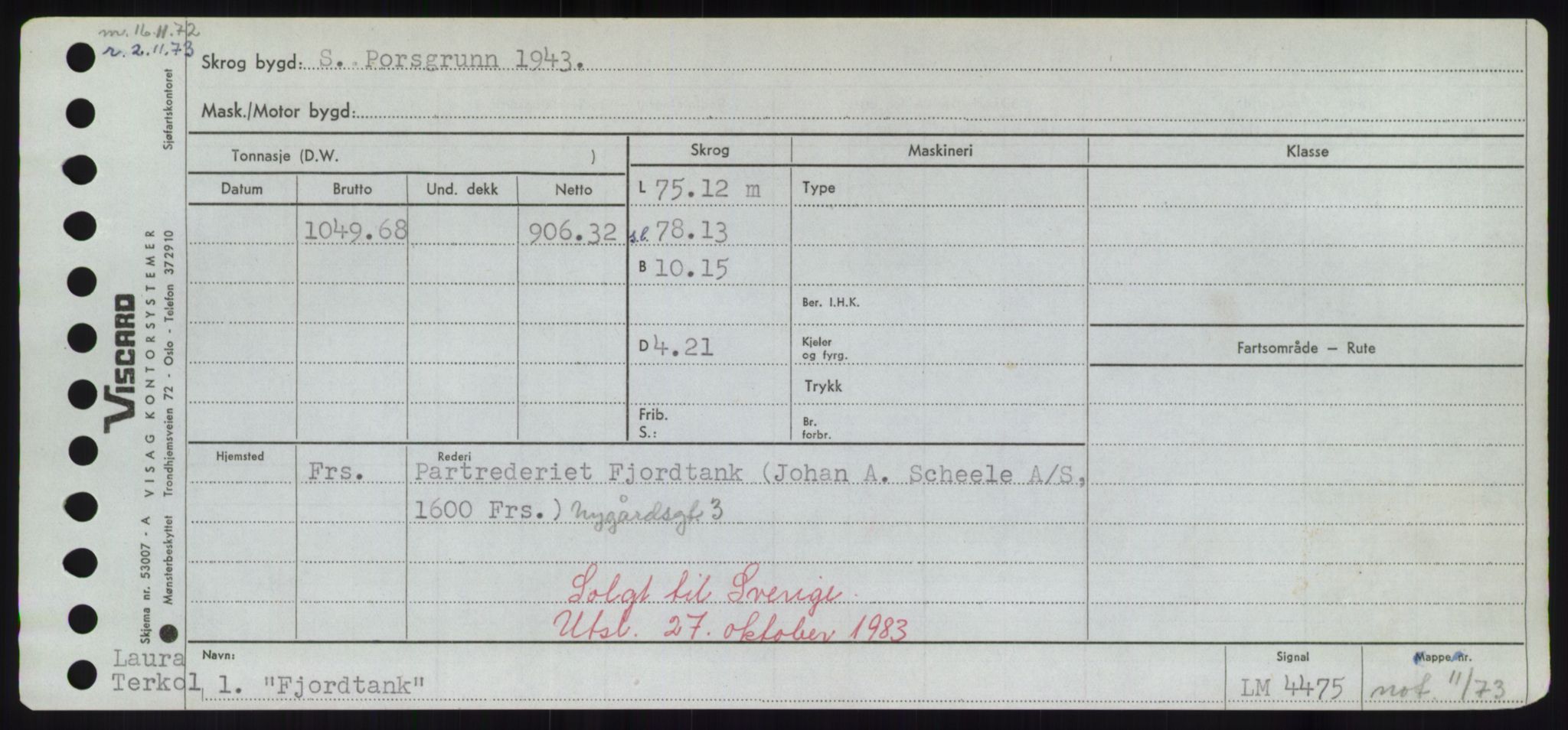 Sjøfartsdirektoratet med forløpere, Skipsmålingen, AV/RA-S-1627/H/Hd/L0010: Fartøy, F-Fjø, s. 675