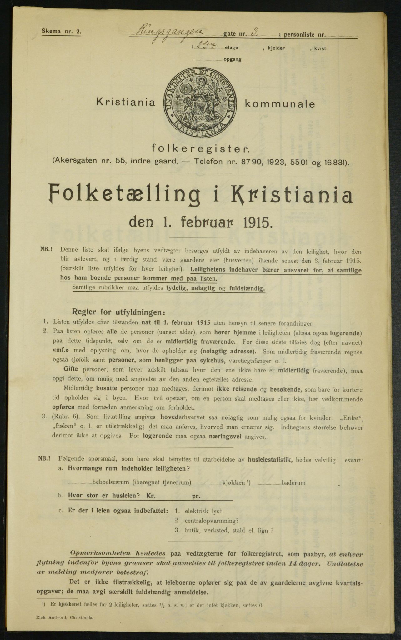 OBA, Kommunal folketelling 1.2.1915 for Kristiania, 1915, s. 82904