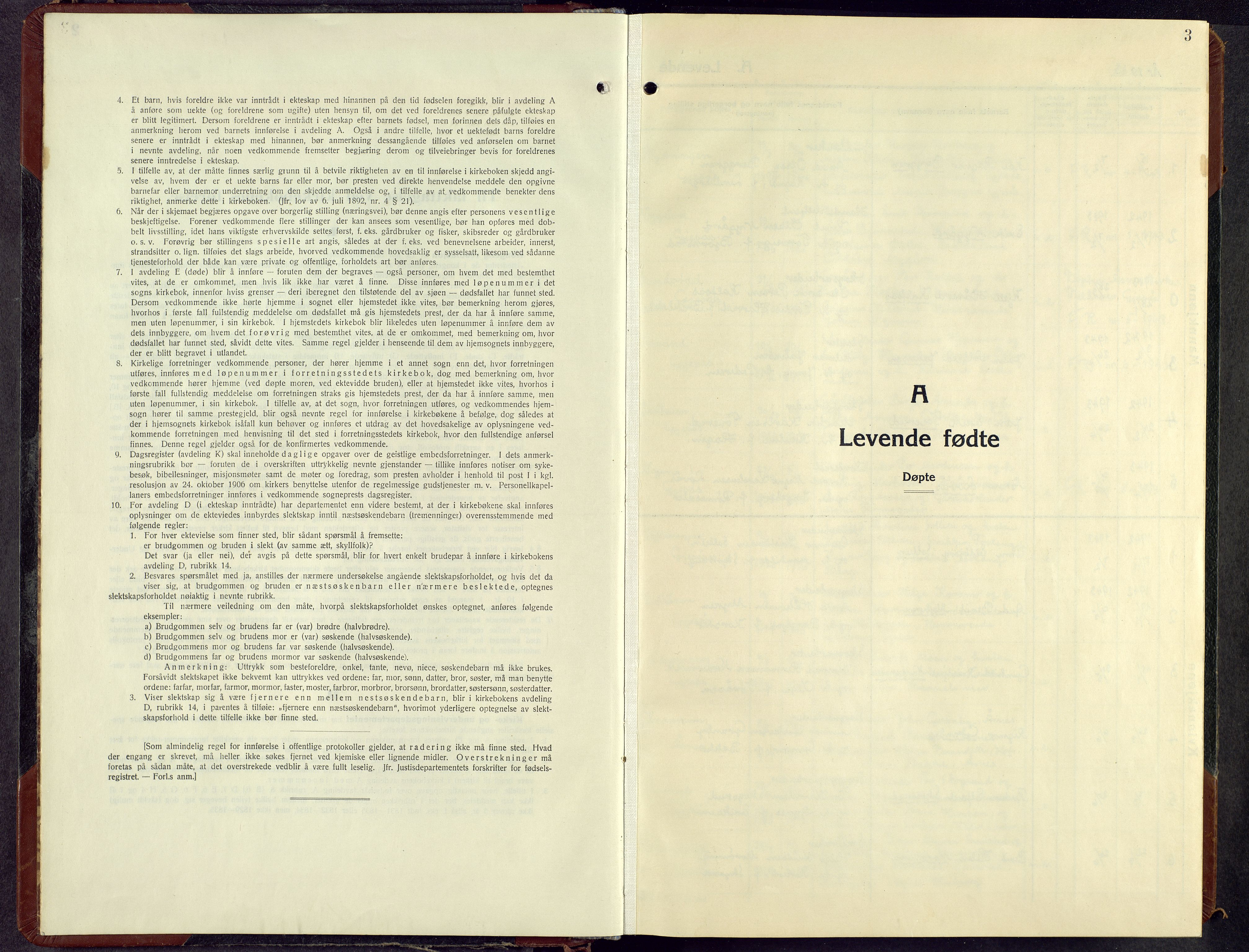 Åsnes prestekontor, SAH/PREST-042/H/Ha/Hab/L0013: Klokkerbok nr. 13, 1943-1966, s. 3