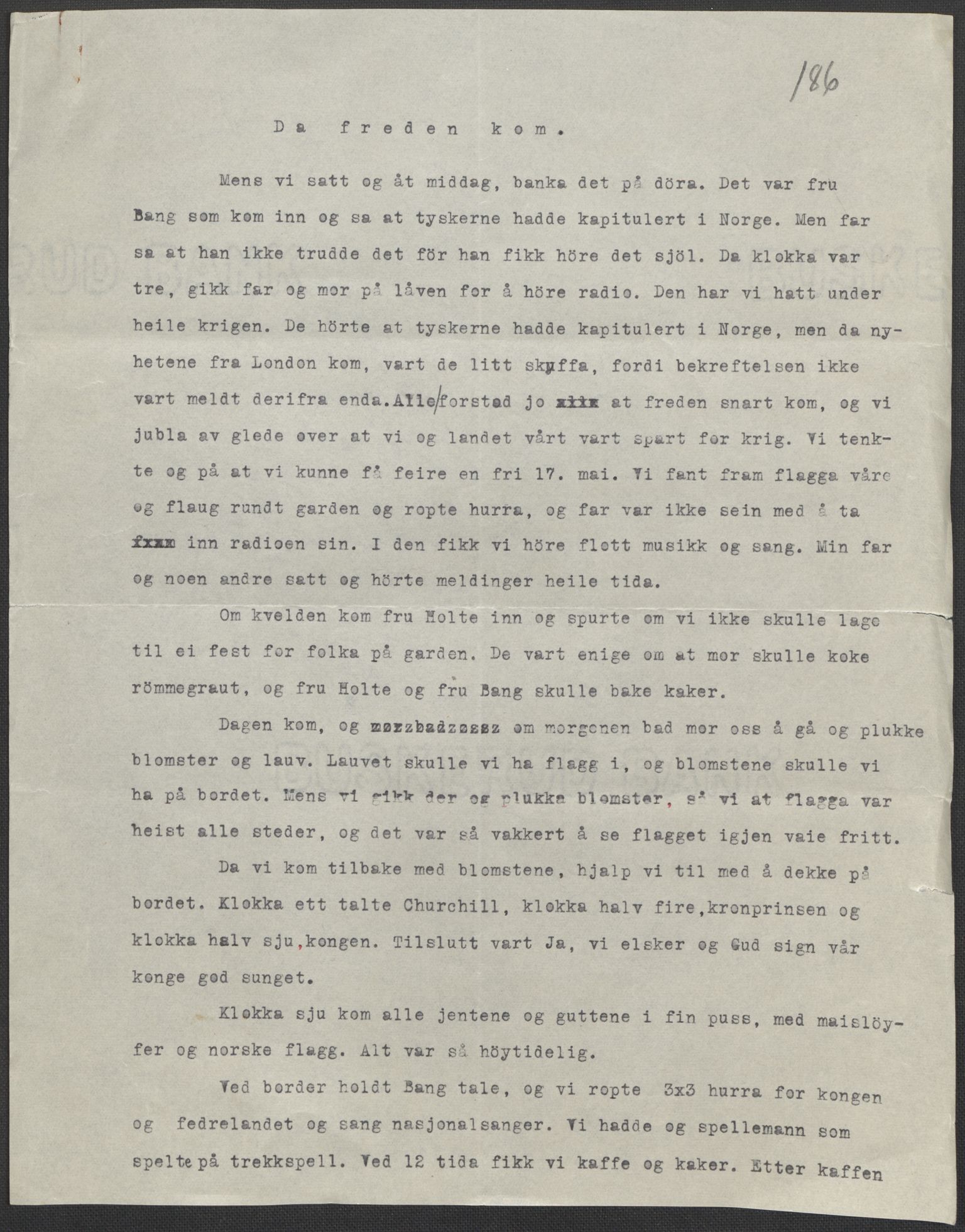 Det norske totalavholdsselskap, RA/PA-0419/E/Eb/L0603: Skolestiler om krigstida (ordnet topografisk etter distrikt og skole), 1946, s. 119