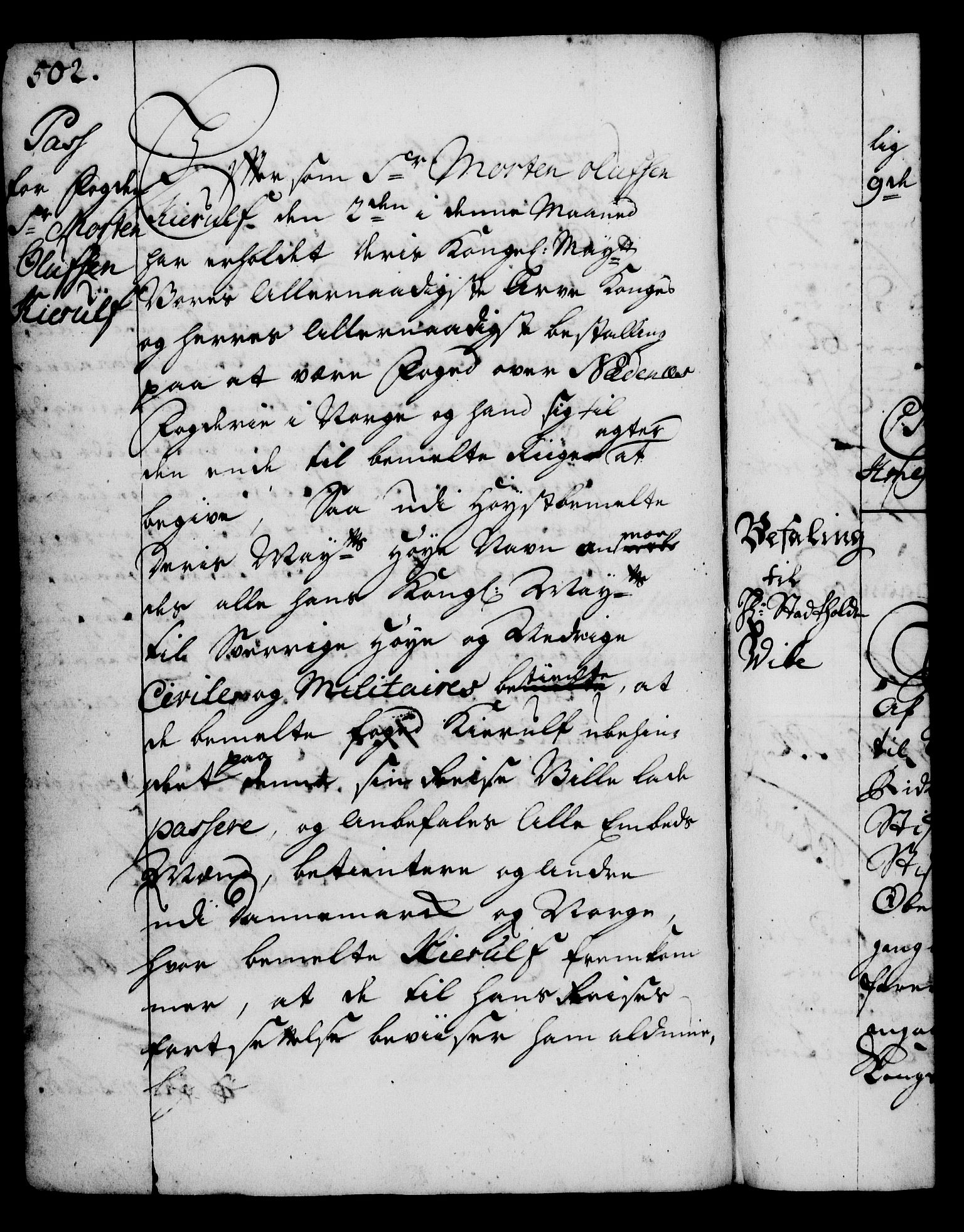 Rentekammeret, Kammerkanselliet, AV/RA-EA-3111/G/Gg/Gga/L0002: Norsk ekspedisjonsprotokoll med register (merket RK 53.2), 1723-1727, s. 502