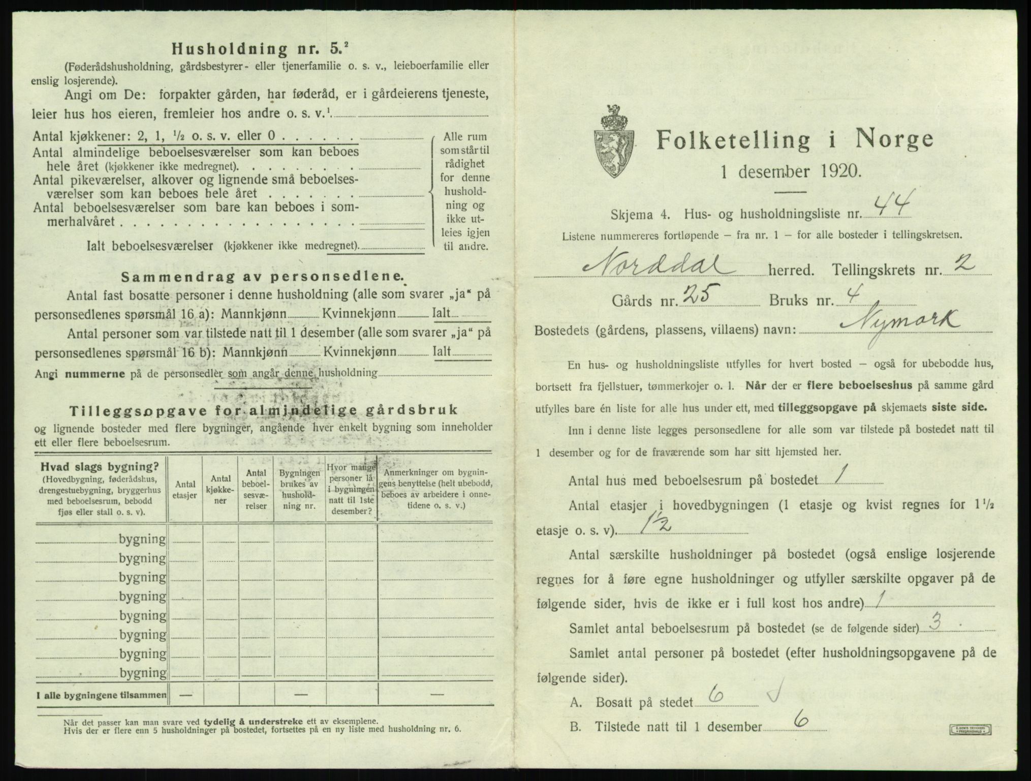 SAT, Folketelling 1920 for 1524 Norddal herred, 1920, s. 235