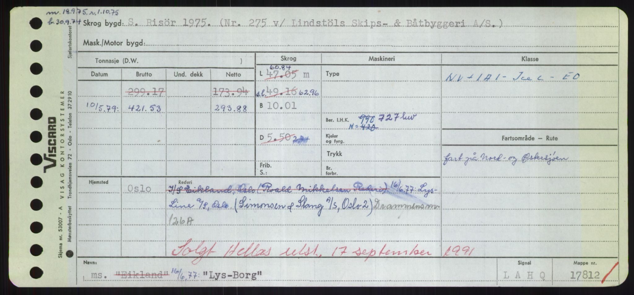 Sjøfartsdirektoratet med forløpere, Skipsmålingen, AV/RA-S-1627/H/Hd/L0023: Fartøy, Lia-Løv, s. 491