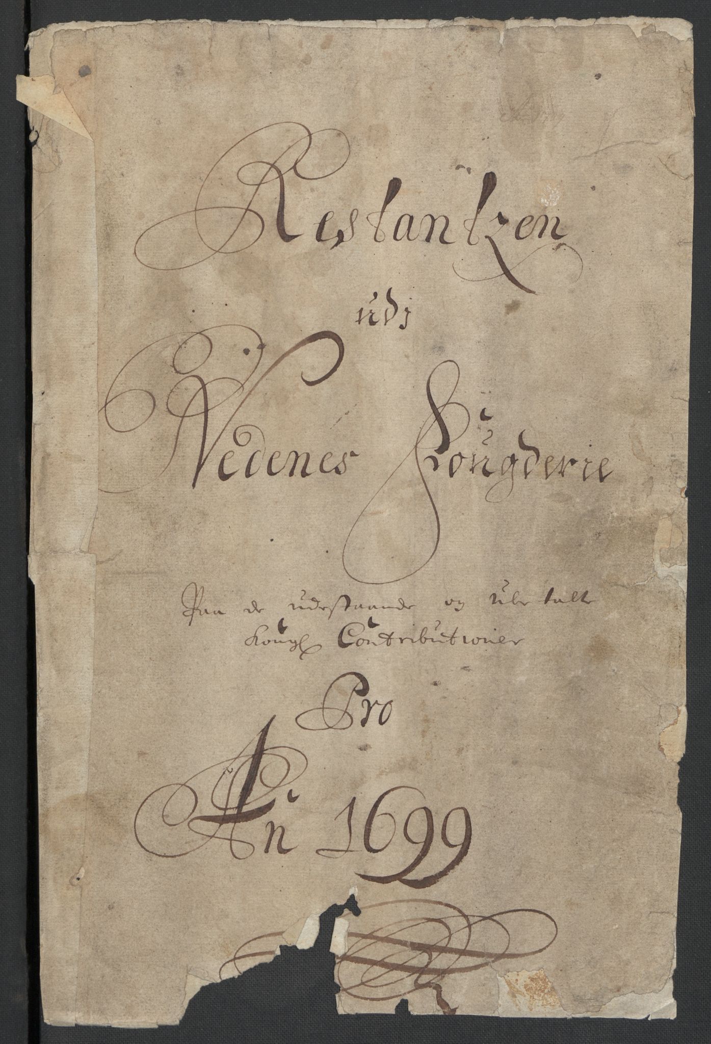 Rentekammeret inntil 1814, Reviderte regnskaper, Fogderegnskap, RA/EA-4092/R39/L2314: Fogderegnskap Nedenes, 1698-1699, s. 143