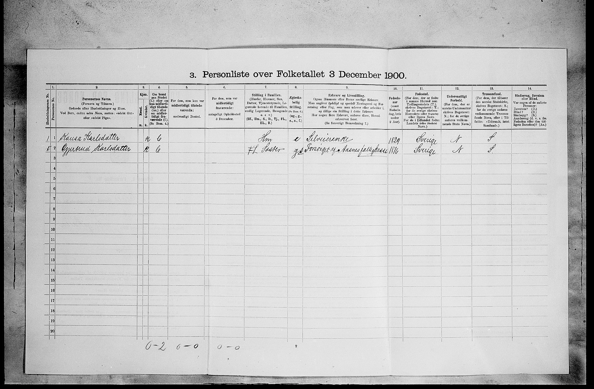 SAH, Folketelling 1900 for 0425 Åsnes herred, 1900, s. 1604