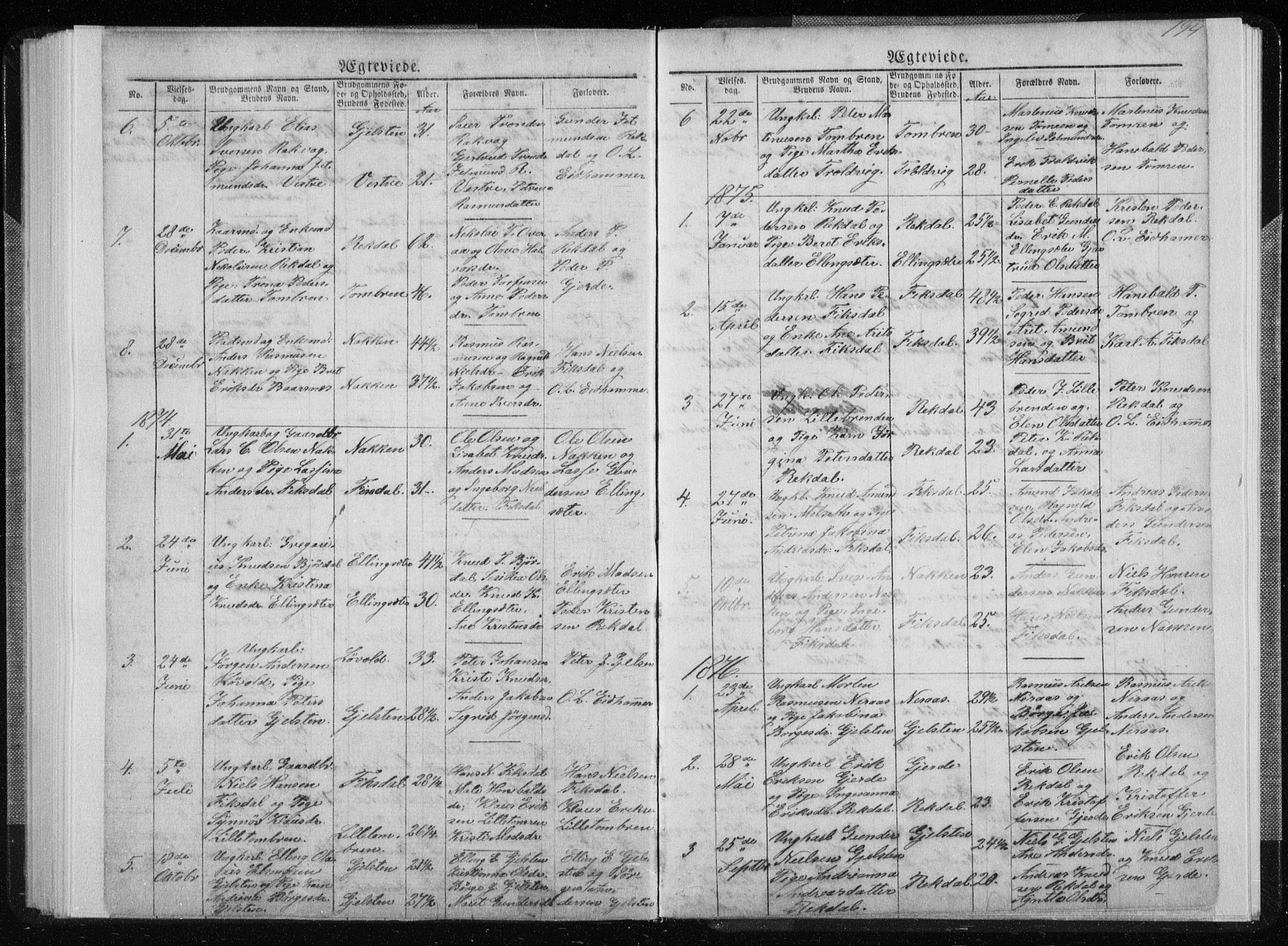 Ministerialprotokoller, klokkerbøker og fødselsregistre - Møre og Romsdal, SAT/A-1454/540/L0541: Klokkerbok nr. 540C01, 1867-1920, s. 194