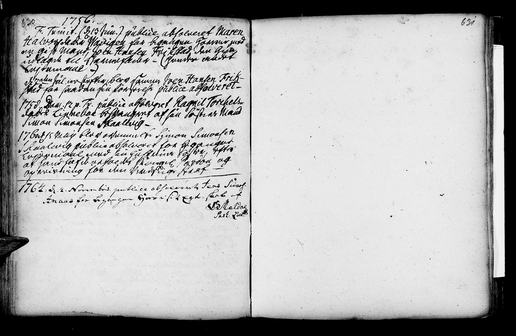 Oddernes sokneprestkontor, AV/SAK-1111-0033/F/Fa/Faa/L0002: Ministerialbok nr. A 2, 1719-1764, s. 630-631