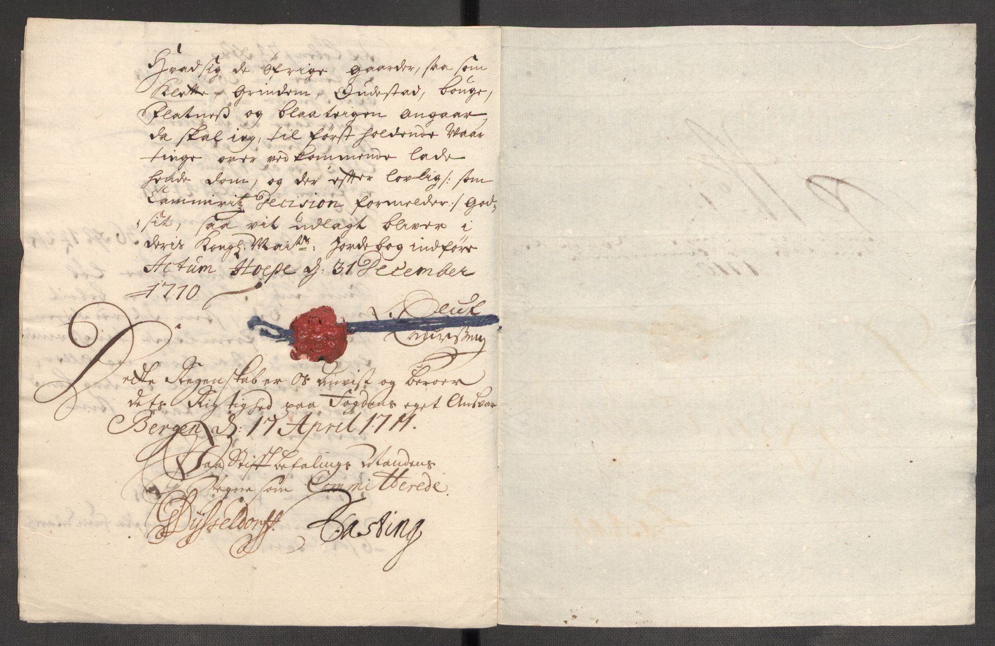 Rentekammeret inntil 1814, Reviderte regnskaper, Fogderegnskap, AV/RA-EA-4092/R48/L2986: Fogderegnskap Sunnhordland og Hardanger, 1709-1710, s. 360