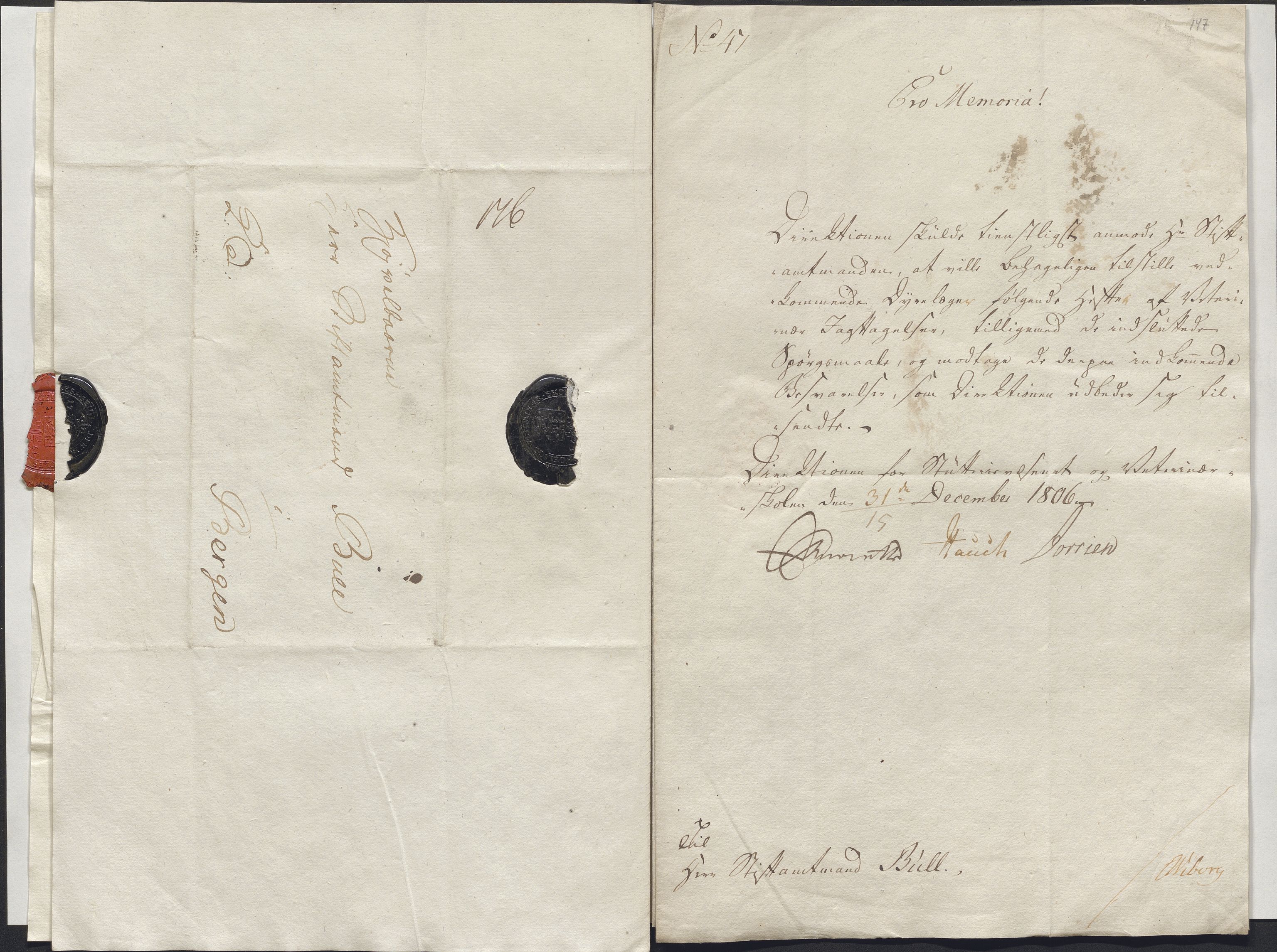 Stiftamtmannen i Bergen, AV/SAB-A-100006/E/Ea/0164 / Lnr. 552 - Direksjonen for Stutterivesenet og Veterinærskolen, 1799-1813, s. 29